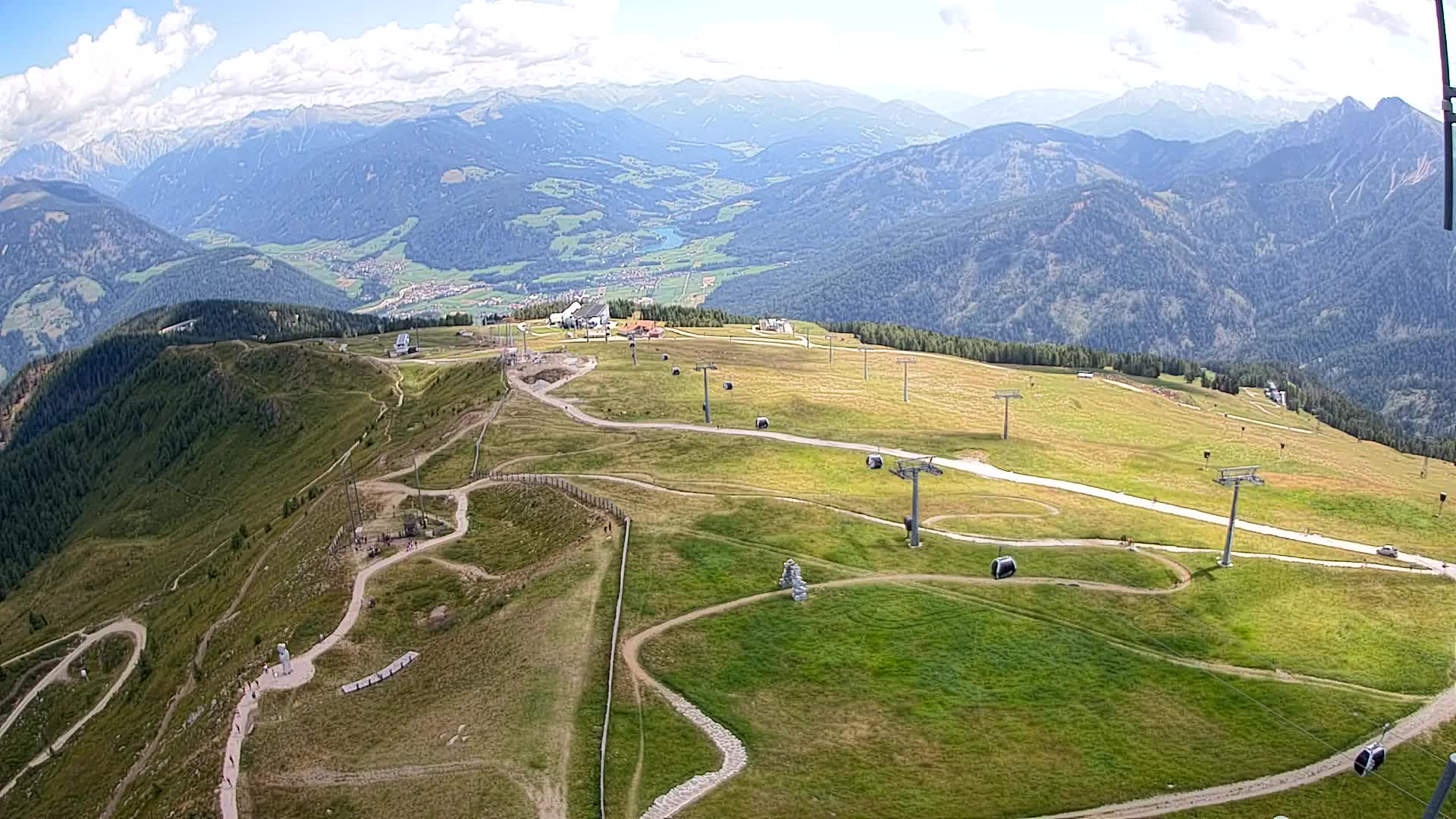 Kronplatz-Gipfel | Blick nach Olang – Valdaora