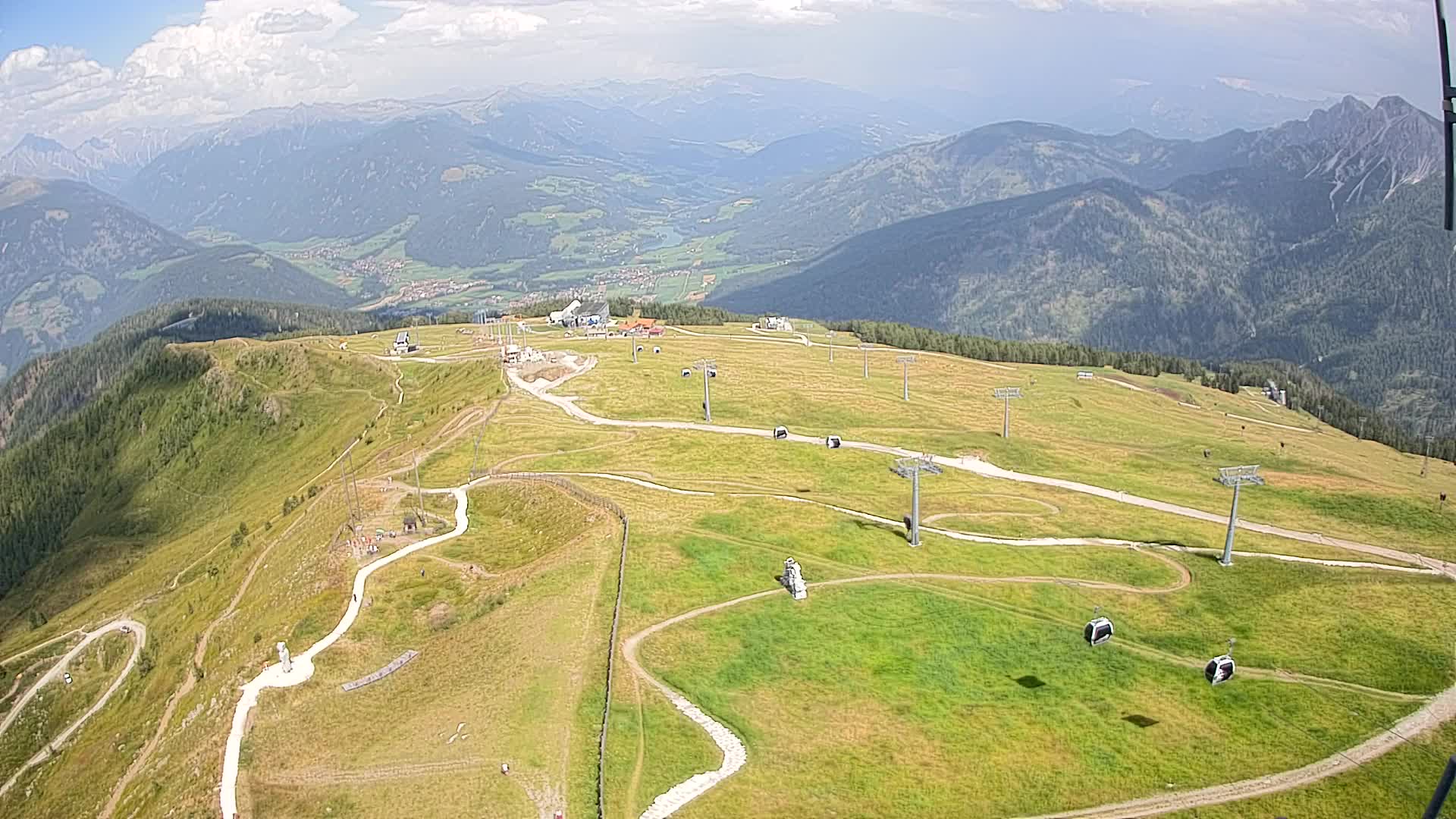 Kronplatz-Gipfel | Blick nach Olang – Valdaora