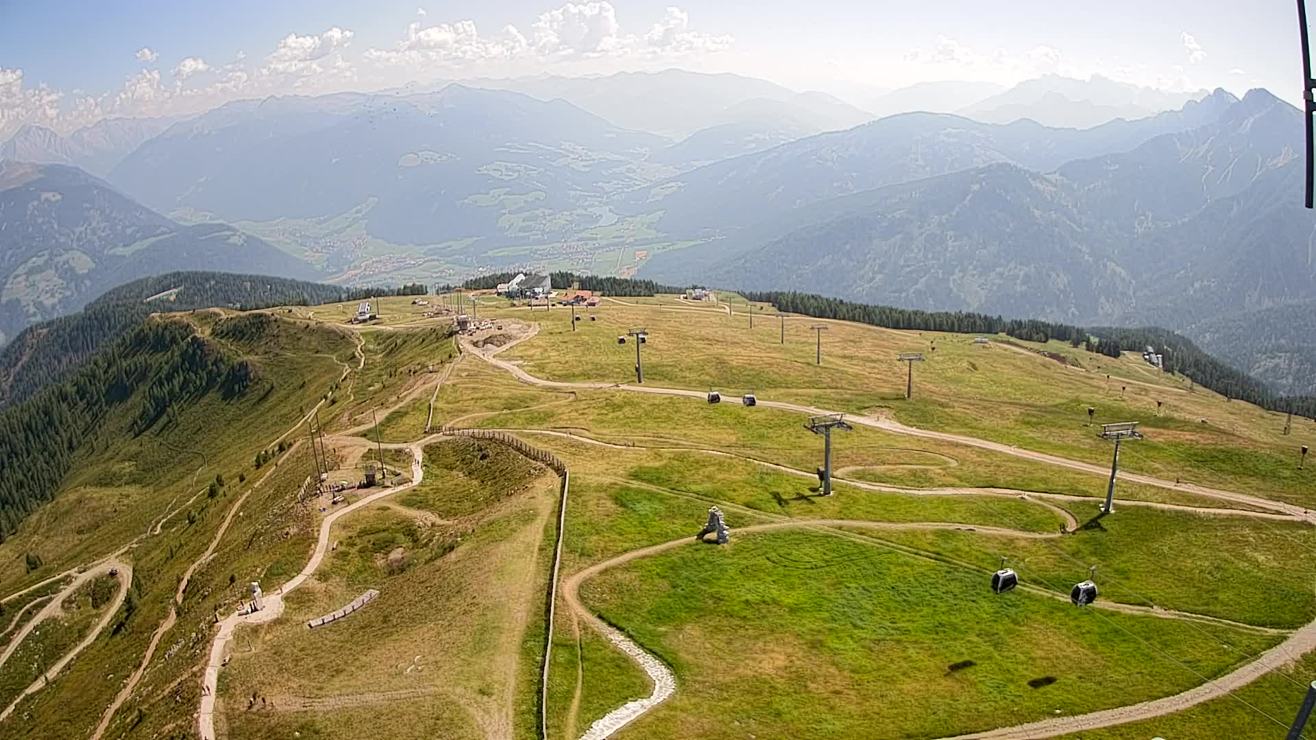 Kronplatz-Gipfel | Blick nach Olang – Valdaora