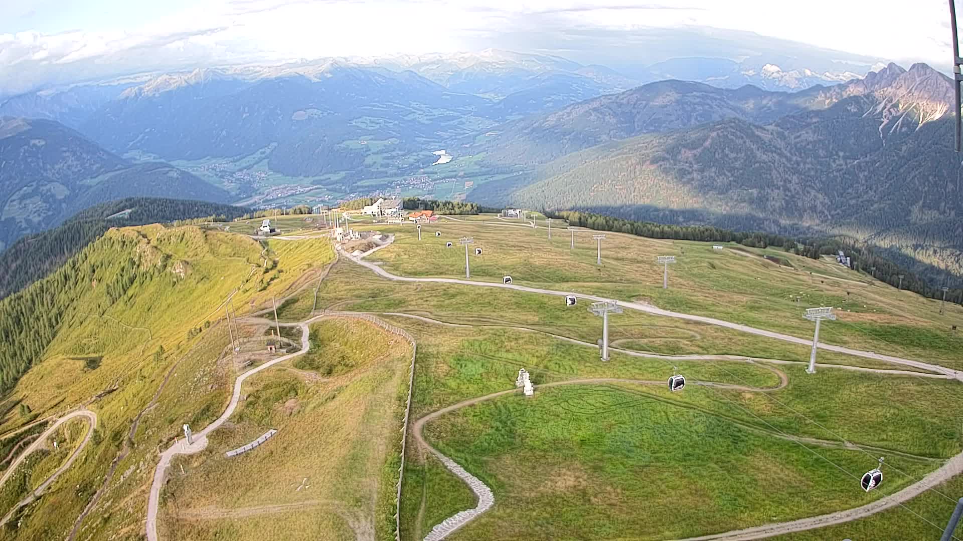 Kronplatz-Gipfel | Blick nach Olang – Valdaora