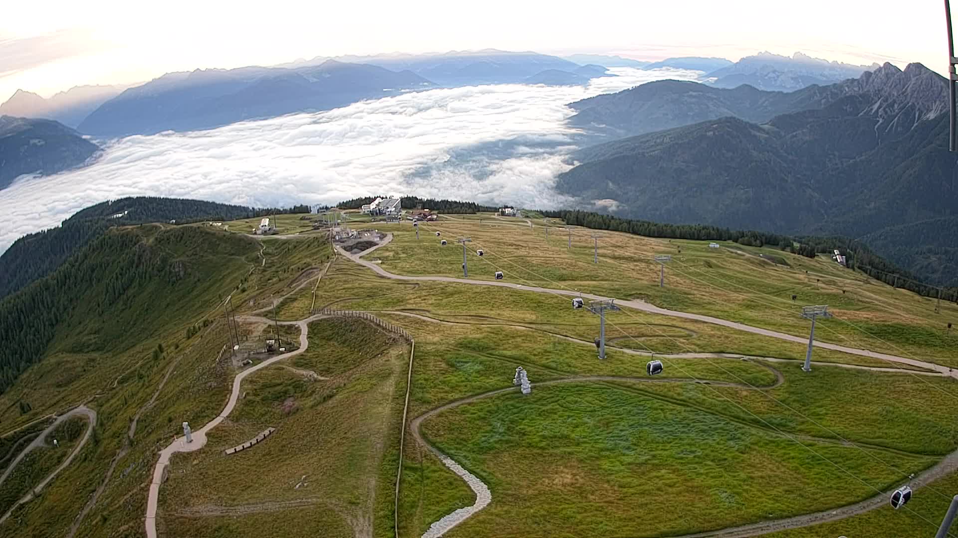 Kronplatz-Gipfel | Blick nach Olang – Valdaora