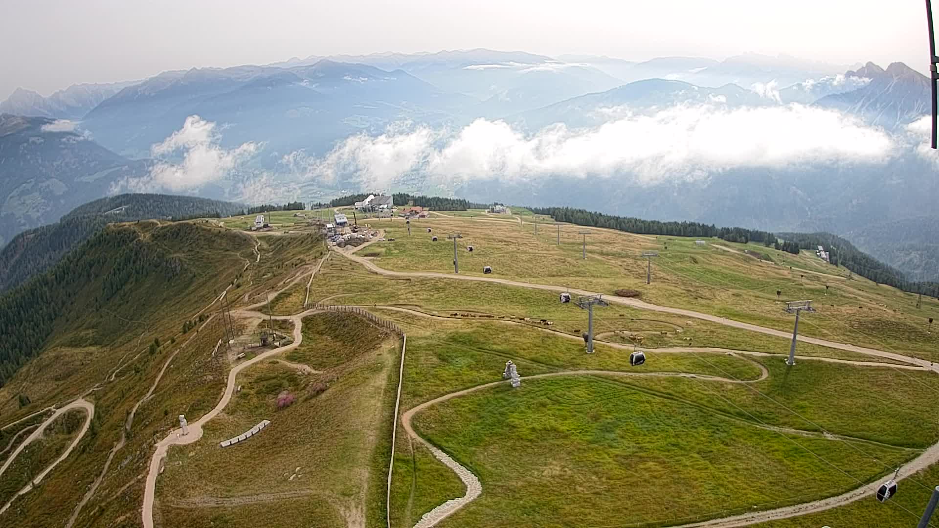 Kronplatz-Gipfel | Blick nach Olang – Valdaora