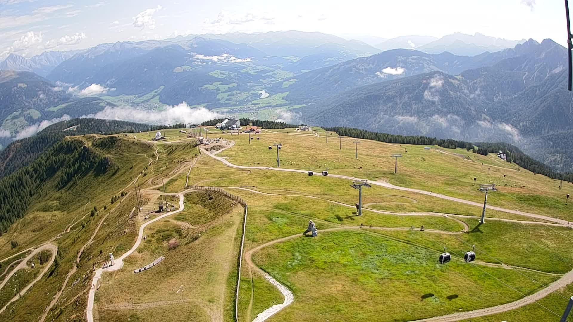 Kronplatz-Gipfel | Blick nach Olang – Valdaora
