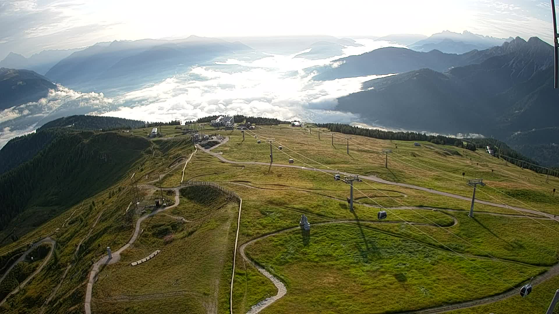 Kronplatz-Gipfel | Blick nach Olang – Valdaora