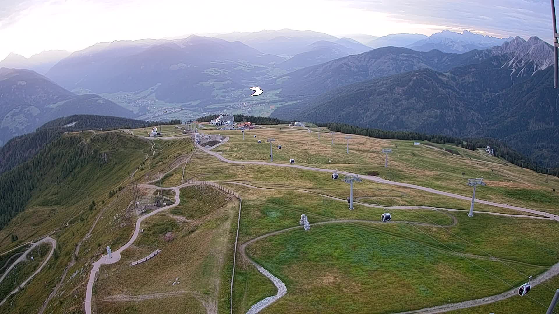 Kronplatz-Gipfel | Blick nach Olang – Valdaora