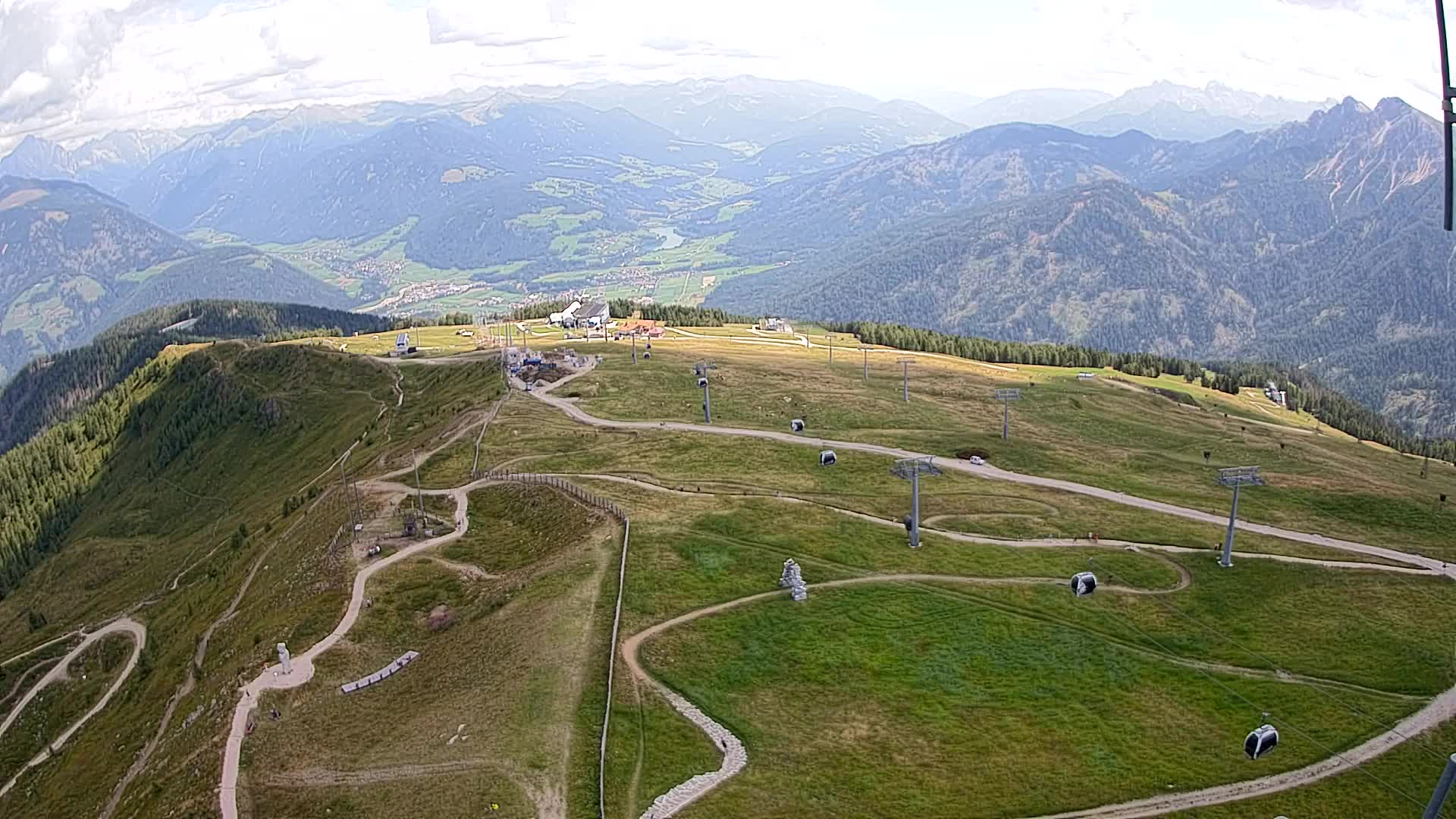 Kronplatz-Gipfel | Blick nach Olang – Valdaora