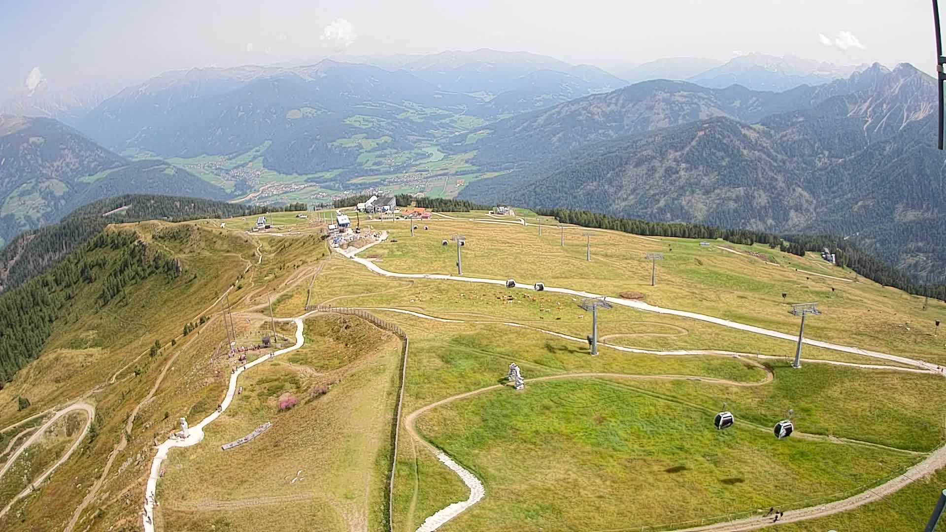 Kronplatz-Gipfel | Blick nach Olang – Valdaora