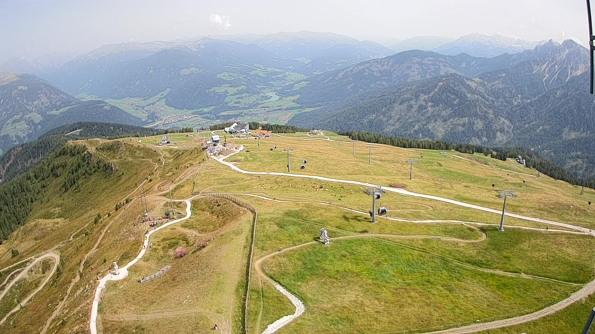 Kronplatz-Gipfel | Blick nach Olang – Valdaora