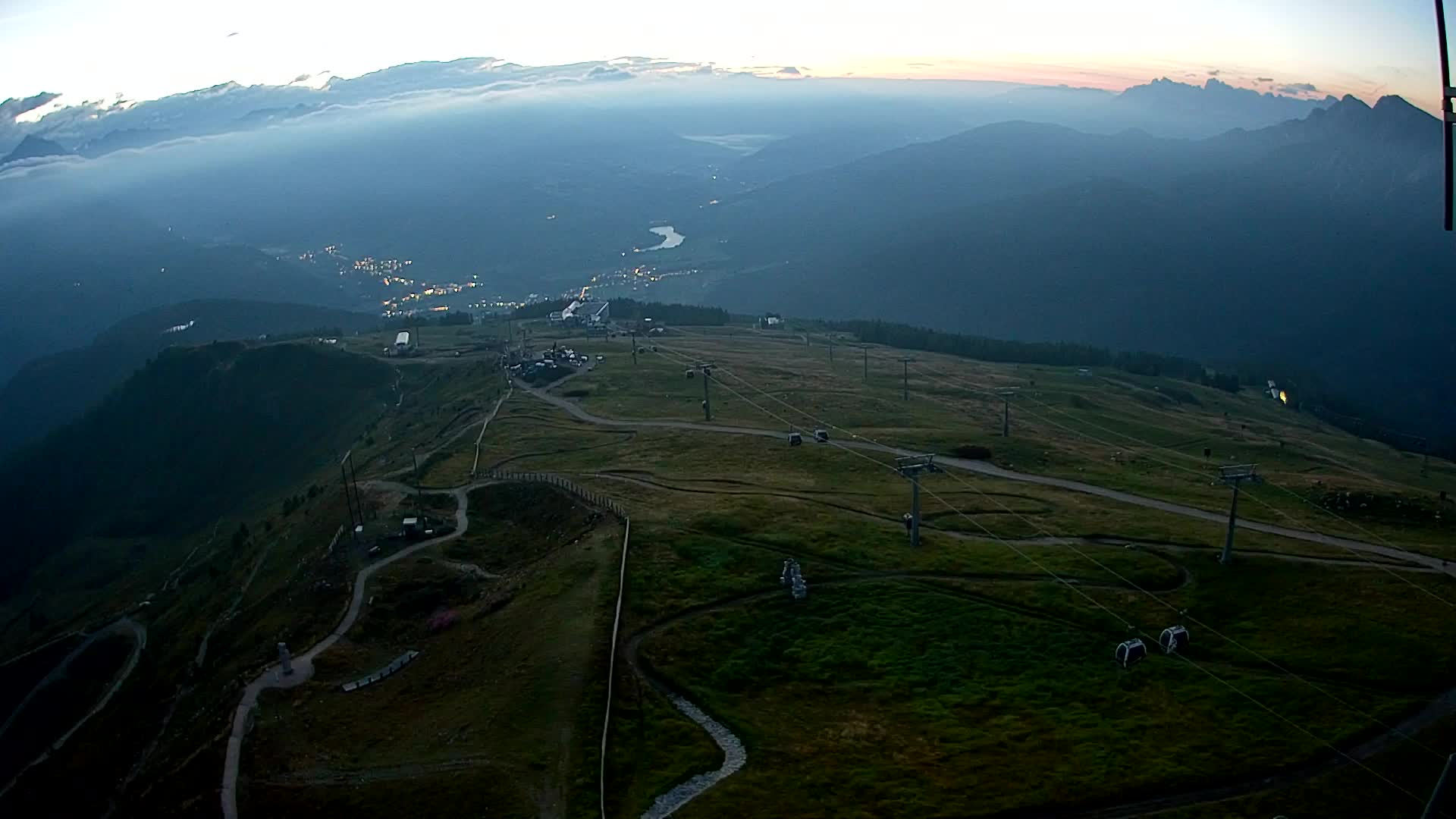 Kronplatz-Gipfel | Blick nach Olang – Valdaora