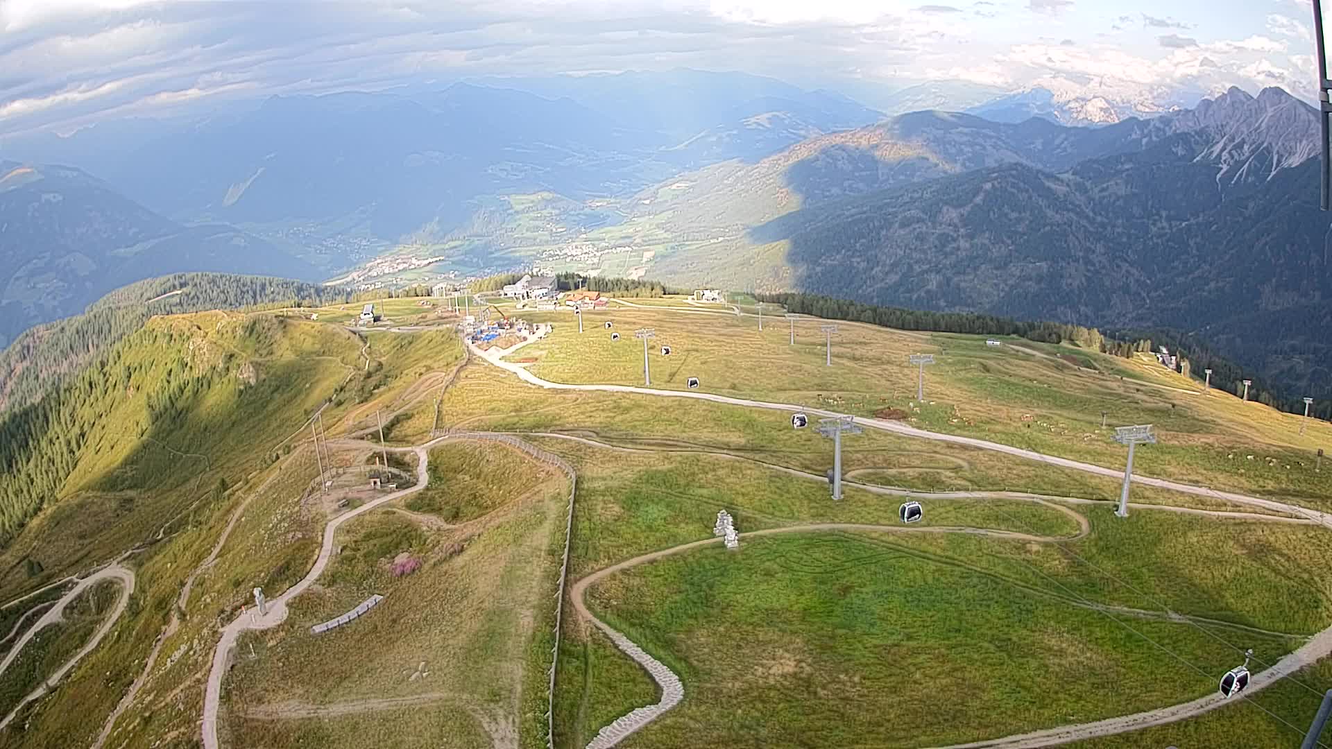Kronplatz-Gipfel | Blick nach Olang – Valdaora