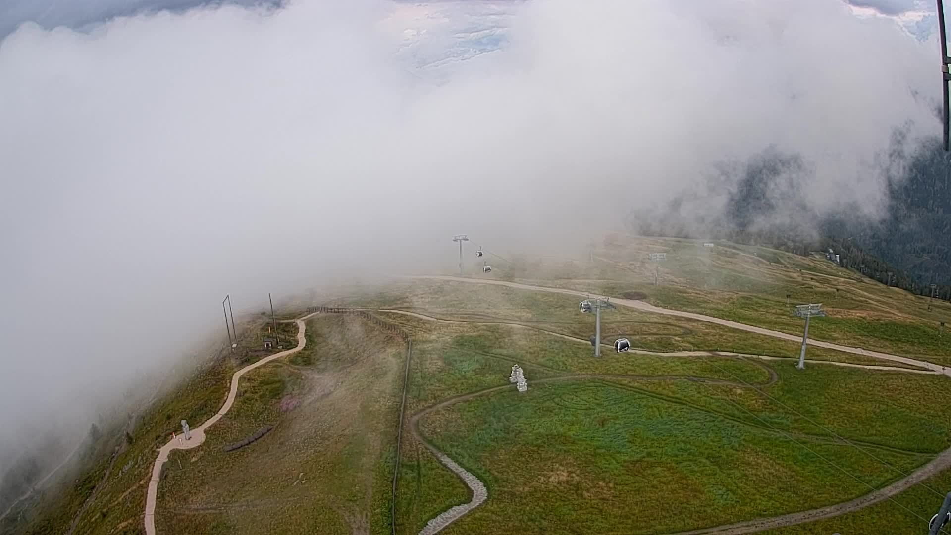 Kronplatz-Gipfel | Blick nach Olang – Valdaora