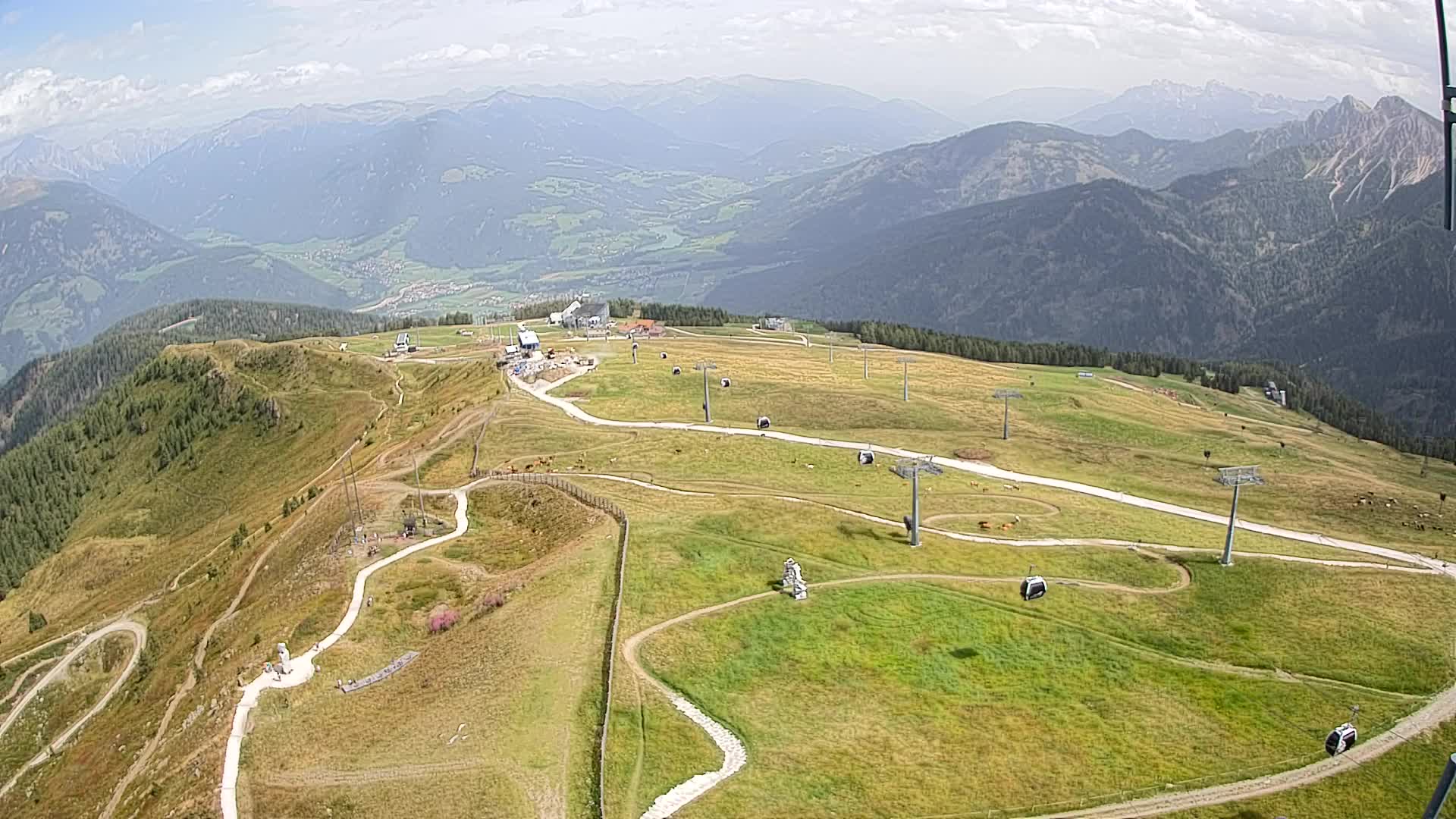 Kronplatz-Gipfel | Blick nach Olang – Valdaora