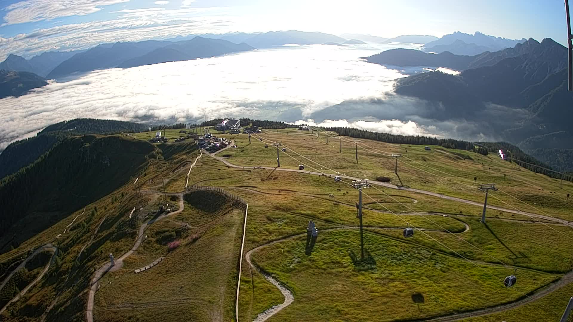 Kronplatz-Gipfel | Blick nach Olang – Valdaora