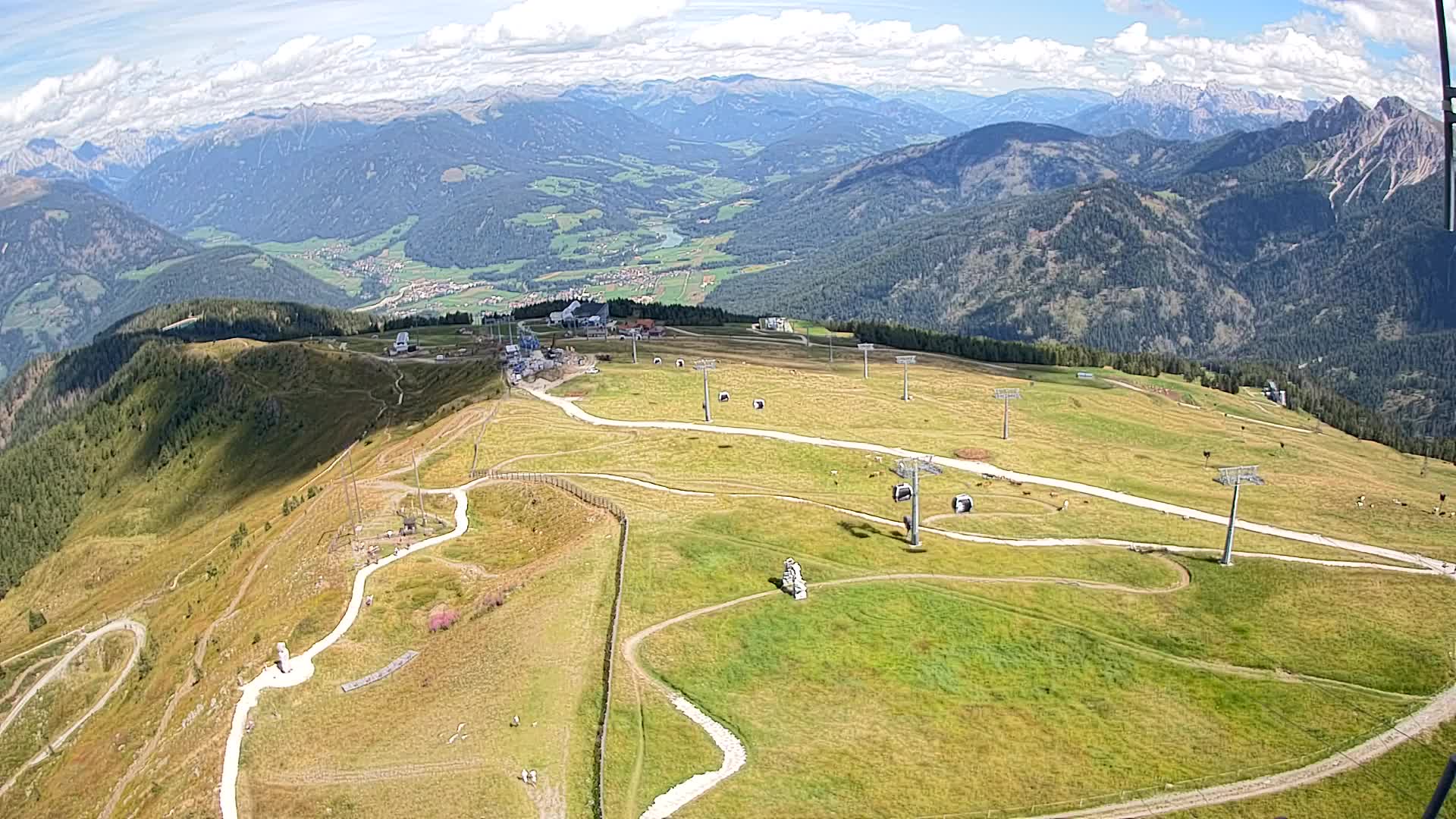 Kronplatz-Gipfel | Blick nach Olang – Valdaora