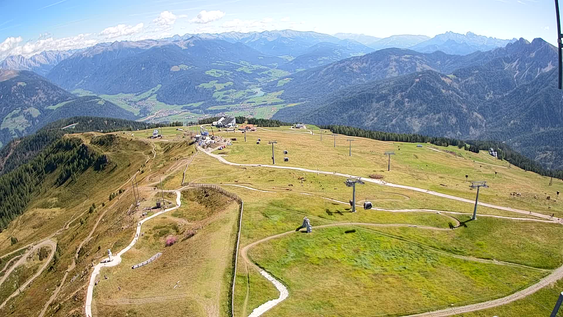 Kronplatz-Gipfel | Blick nach Olang – Valdaora