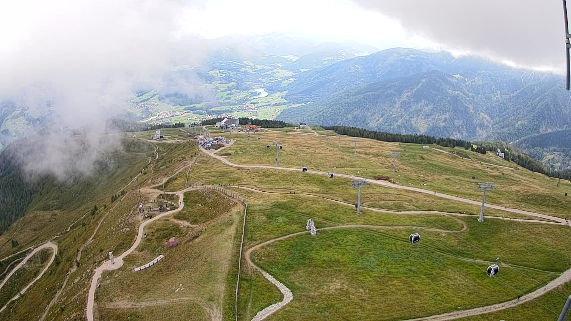 Kronplatz-Gipfel | Blick nach Olang – Valdaora