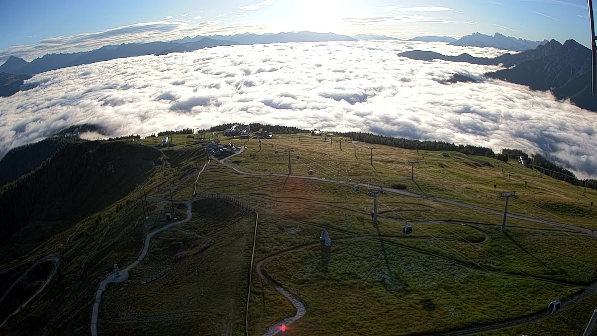 Kronplatz-Gipfel | Blick nach Olang – Valdaora