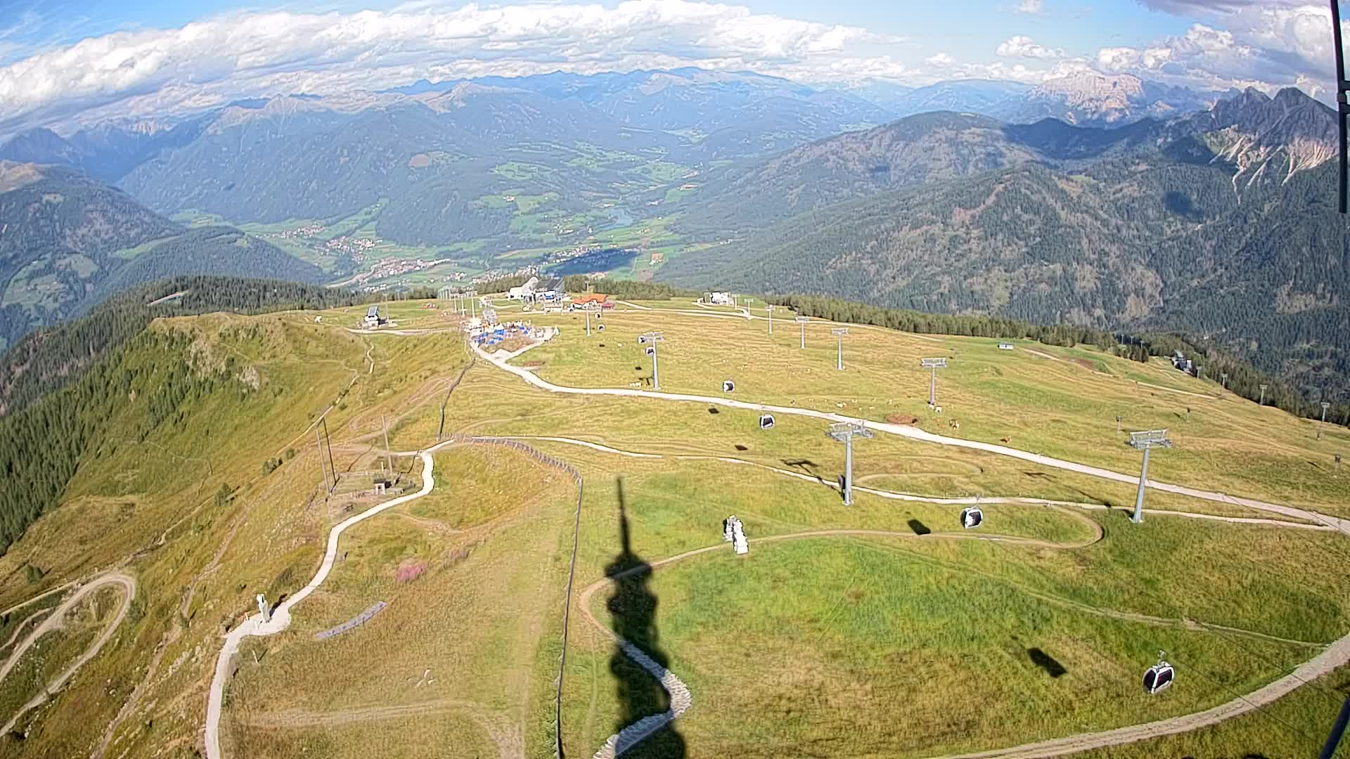 Kronplatz-Gipfel | Blick nach Olang – Valdaora