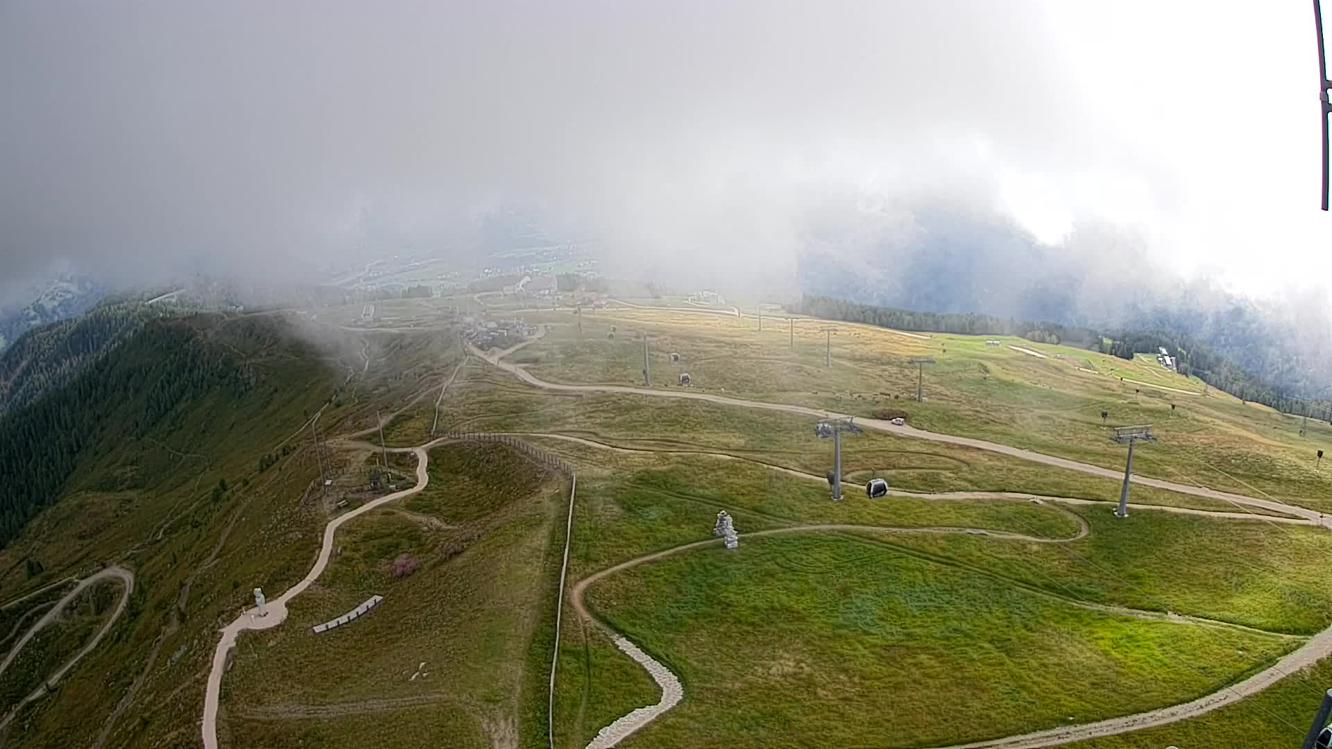 Kronplatz-Gipfel | Blick nach Olang – Valdaora