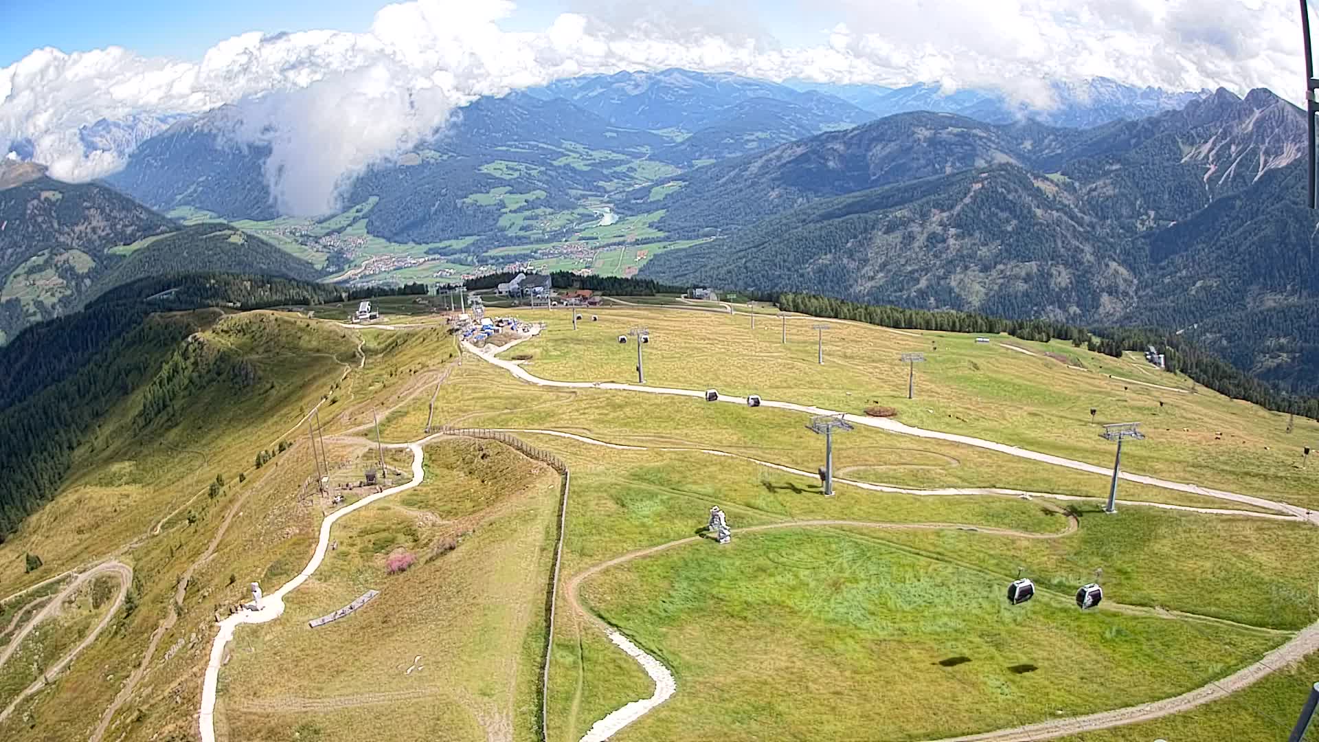 Kronplatz-Gipfel | Blick nach Olang – Valdaora