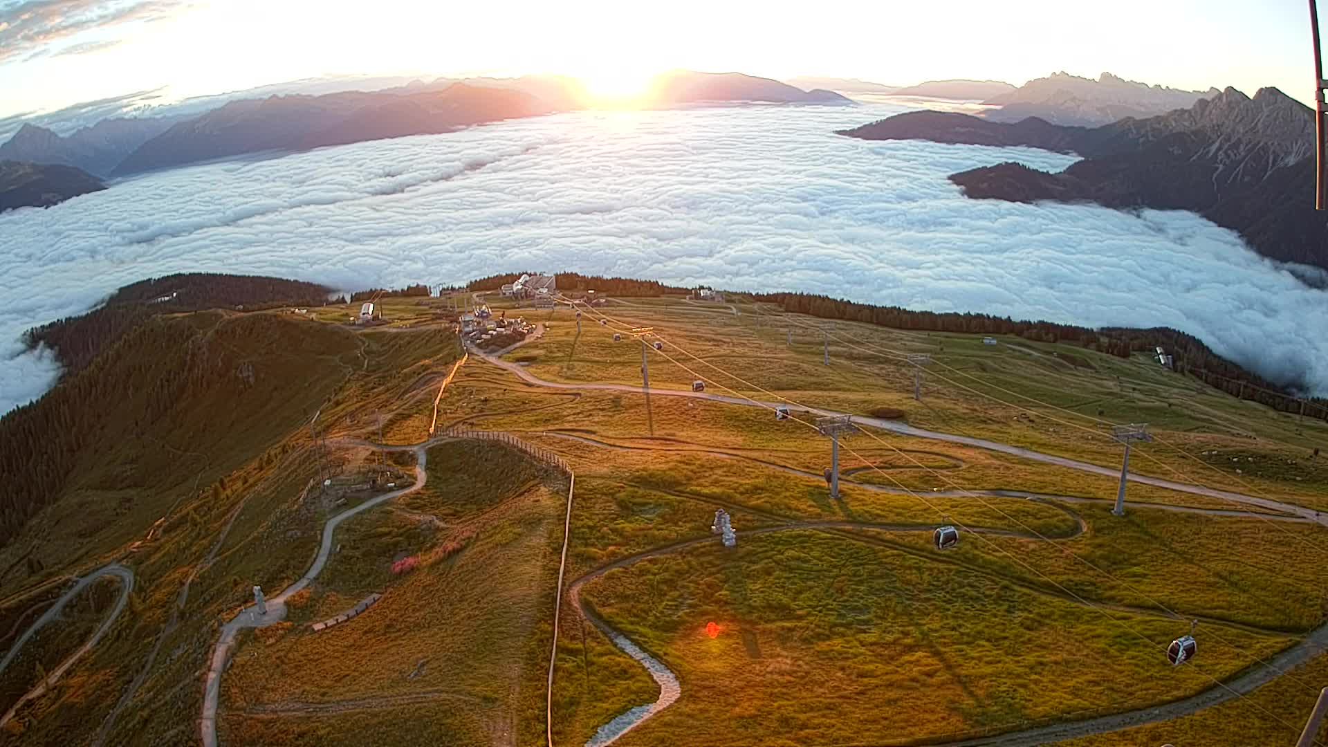 Kronplatz-Gipfel | Blick nach Olang – Valdaora
