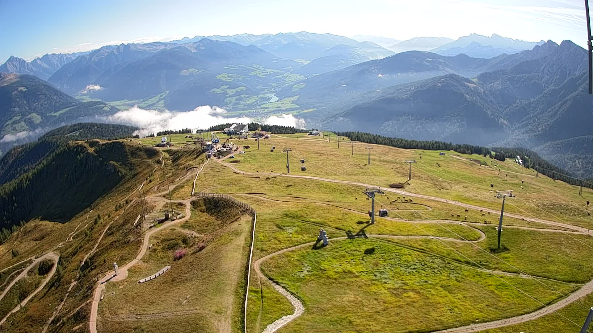 Kronplatz-Gipfel | Blick nach Olang – Valdaora