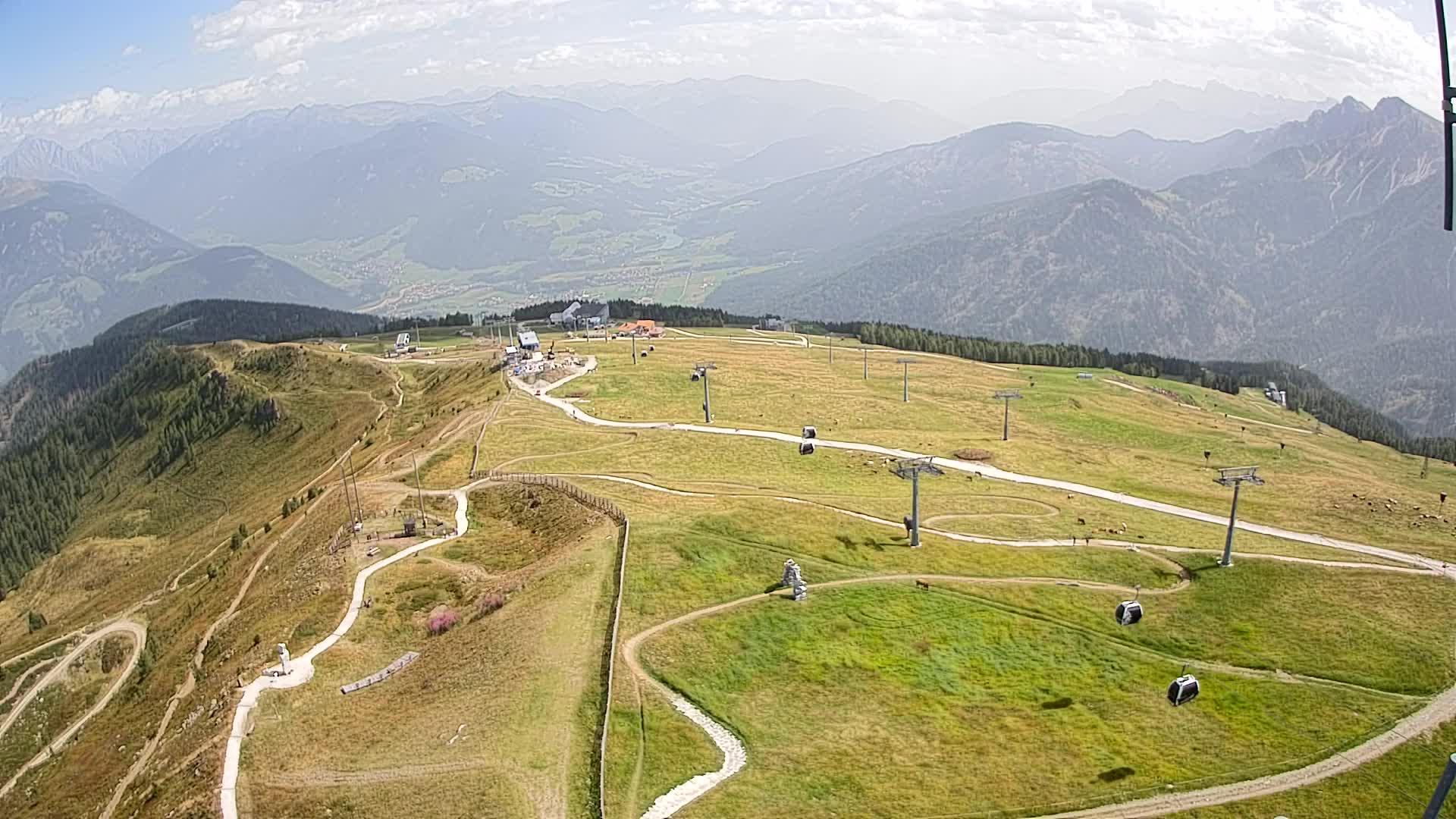 Kronplatz-Gipfel | Blick nach Olang – Valdaora