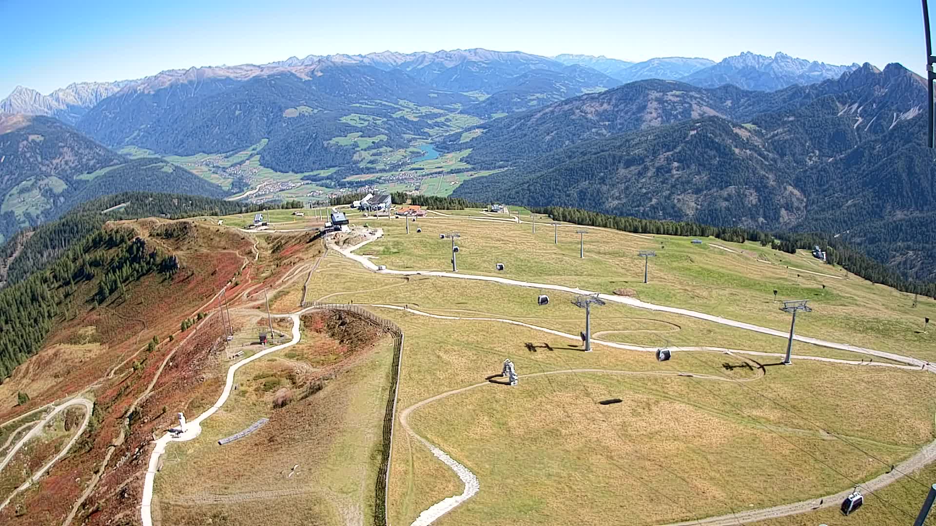 Kronplatz-Gipfel | Blick nach Olang – Valdaora