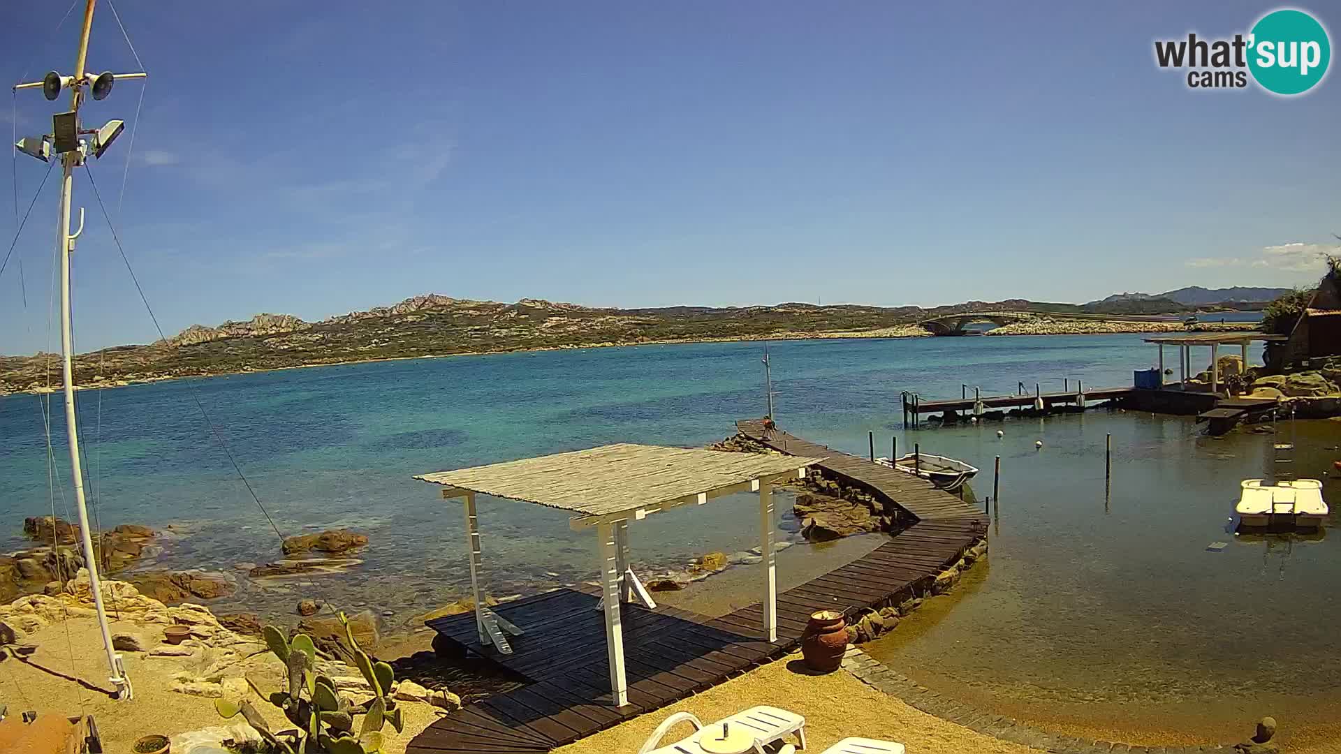 Live-Webcam Ponte Caprera – La Maddalena – Sardinien – Italien