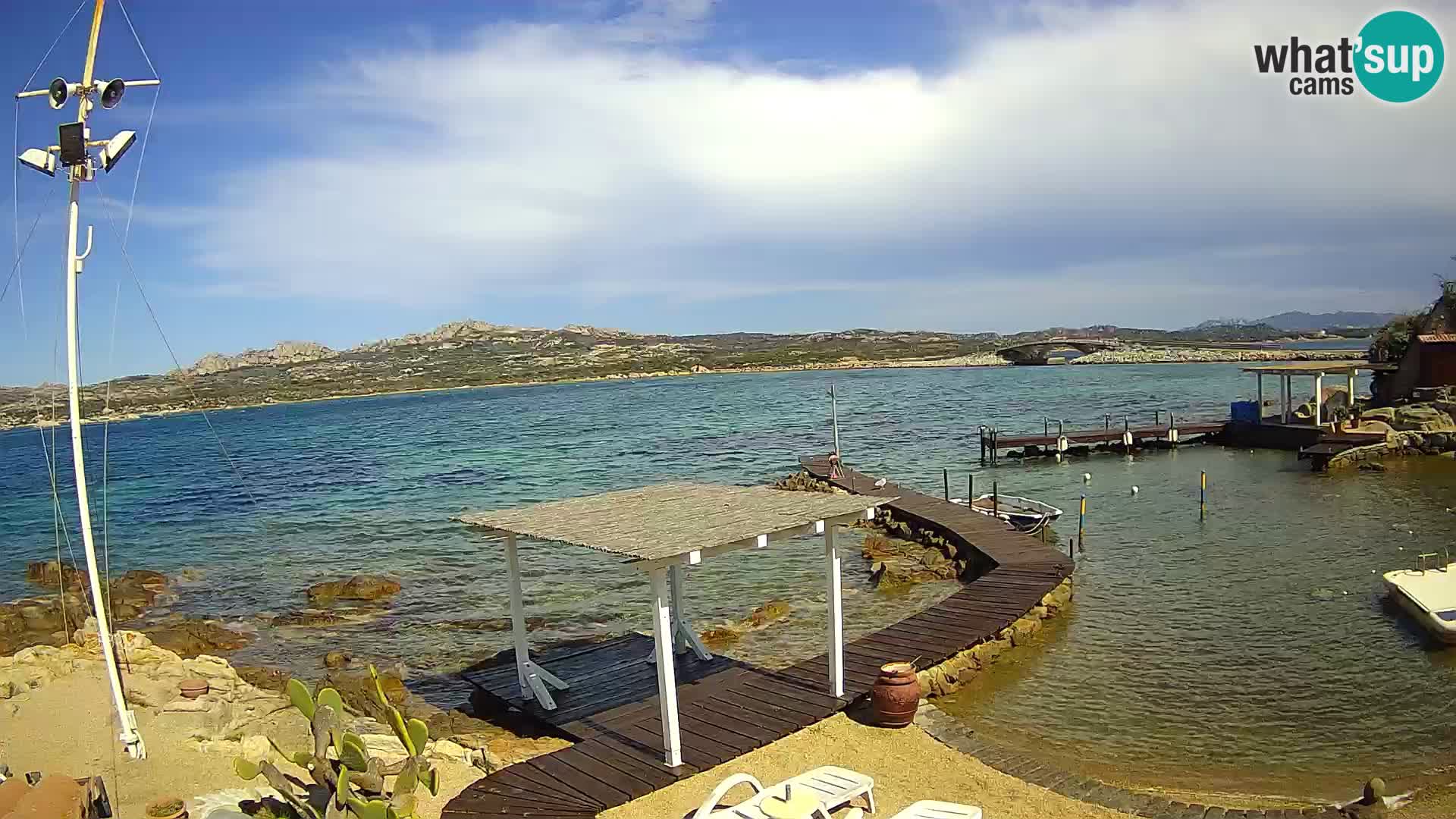Webcam en vivo Ponte Caprera – La Maddalena – Cerdeña – Italia
