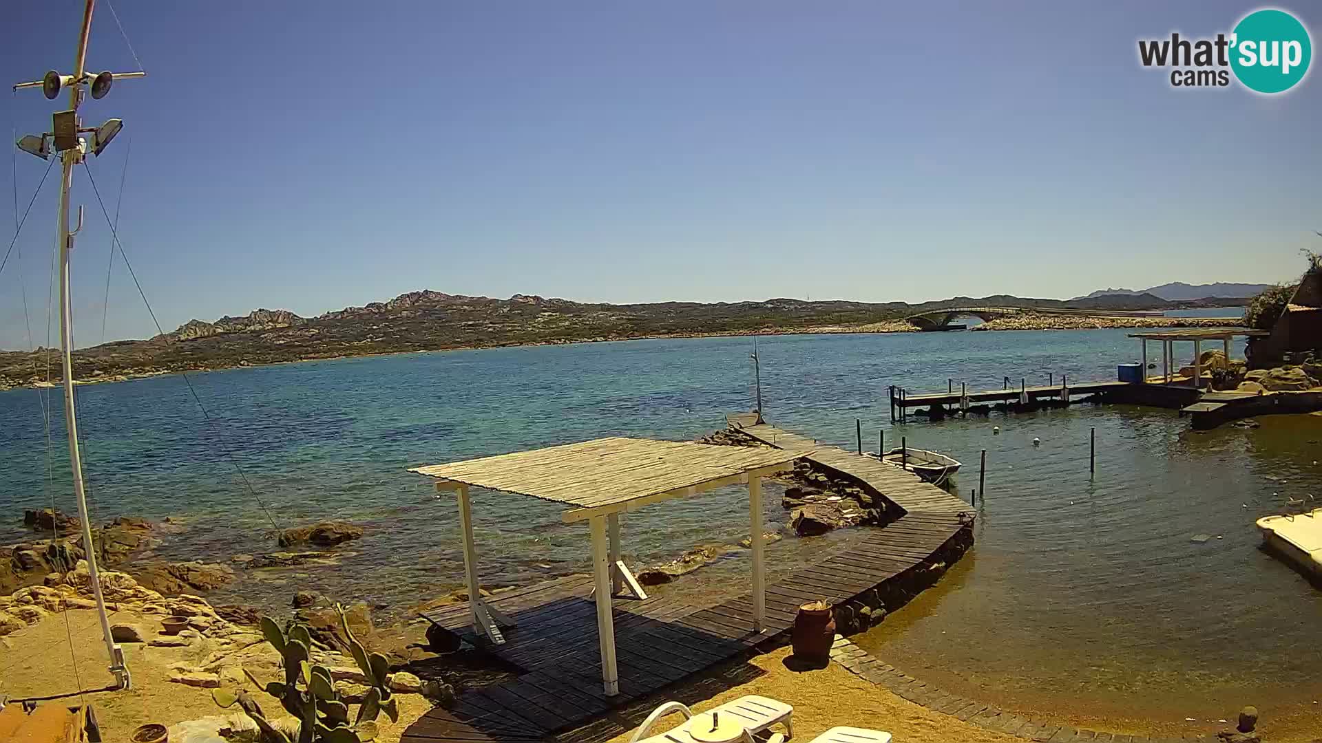 Live webcam Ponte Caprera – La Maddalena – Sardinia – Italy