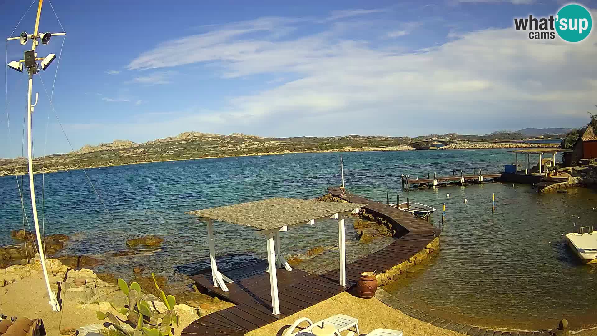 Web kamera uživo Ponte Caprera – La Maddalena – Sardinija – Italija
