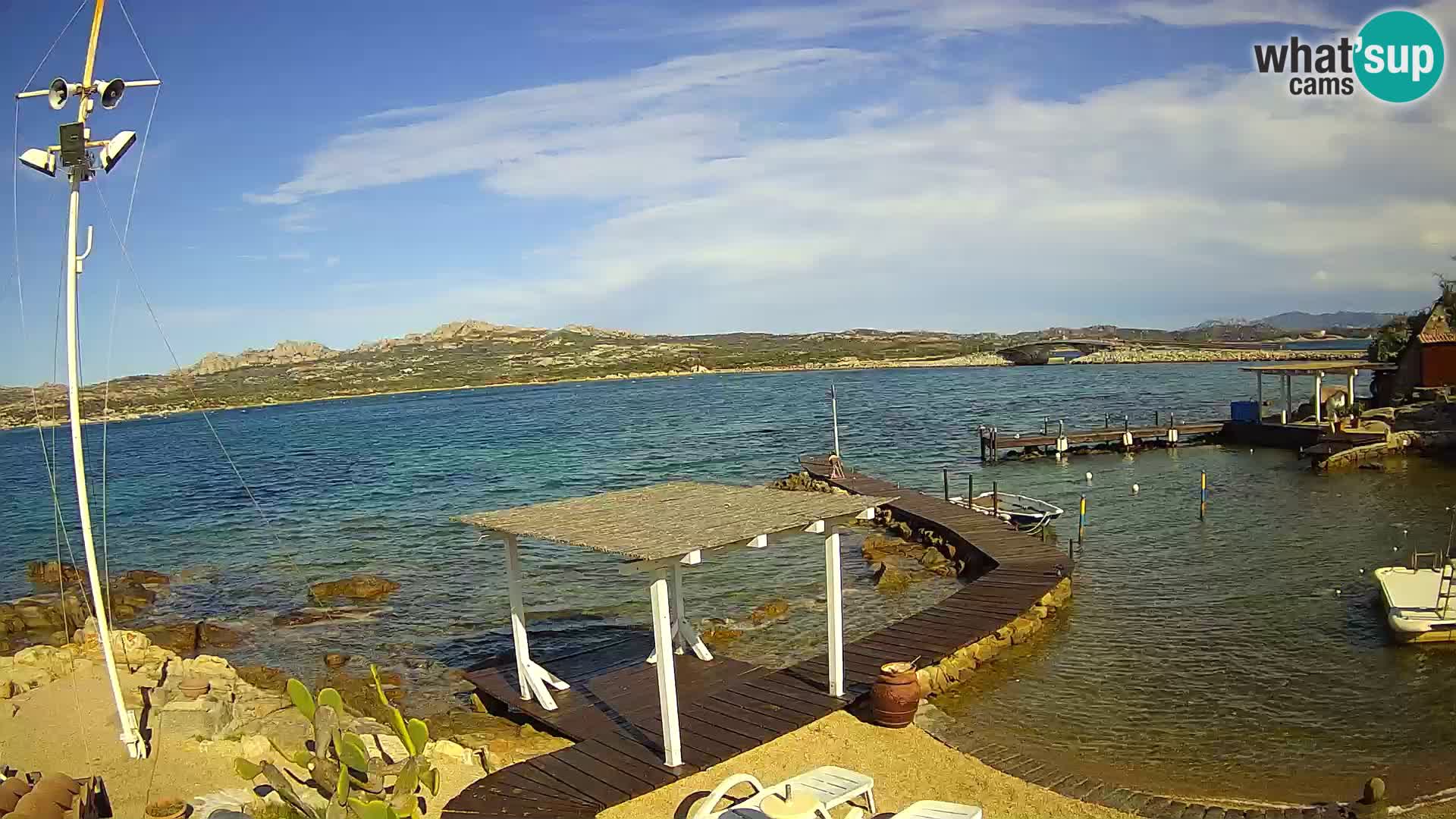 Webcam en vivo Ponte Caprera – La Maddalena – Cerdeña – Italia