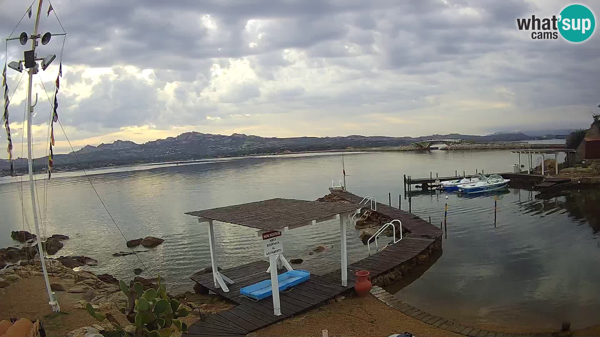 Webcam en vivo Ponte Caprera – La Maddalena – Cerdeña – Italia