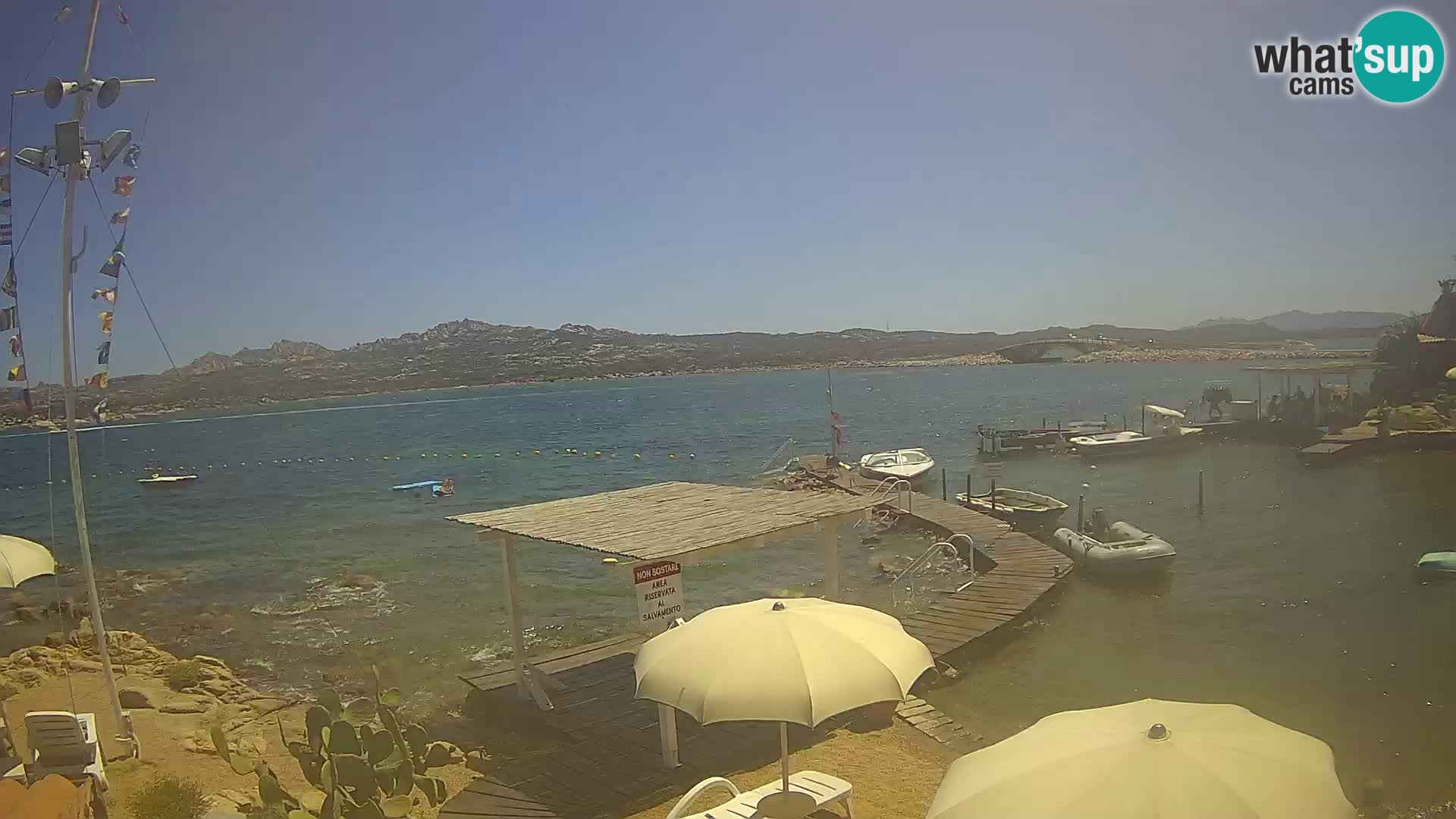 Webcam en direct Ponte Caprera – La Maddalena – Sardaigne – Italie