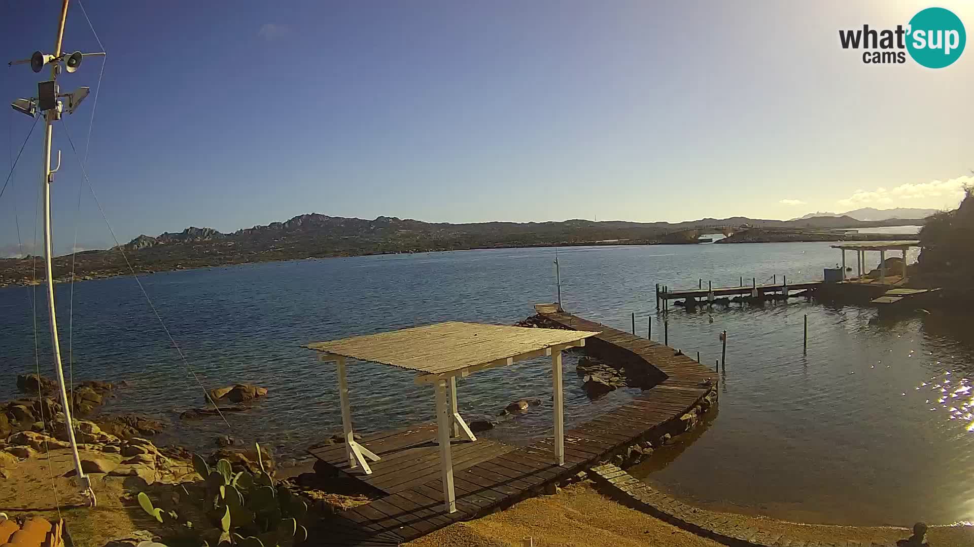 Webcam en vivo Ponte Caprera – La Maddalena – Cerdeña – Italia