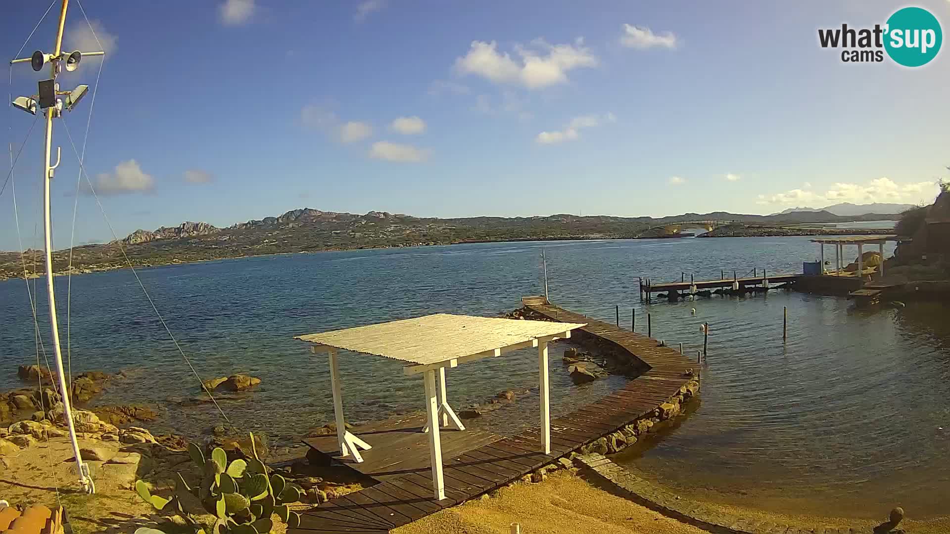 Webcam en vivo Ponte Caprera – La Maddalena – Cerdeña – Italia