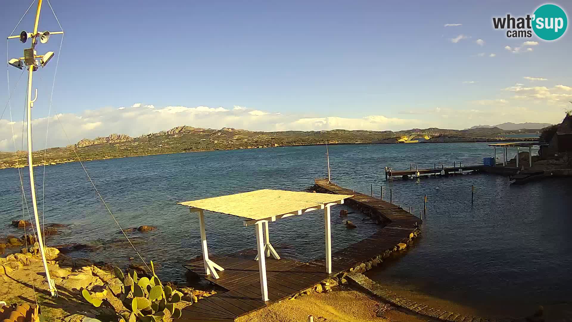 Webcam en direct Ponte Caprera – La Maddalena – Sardaigne – Italie