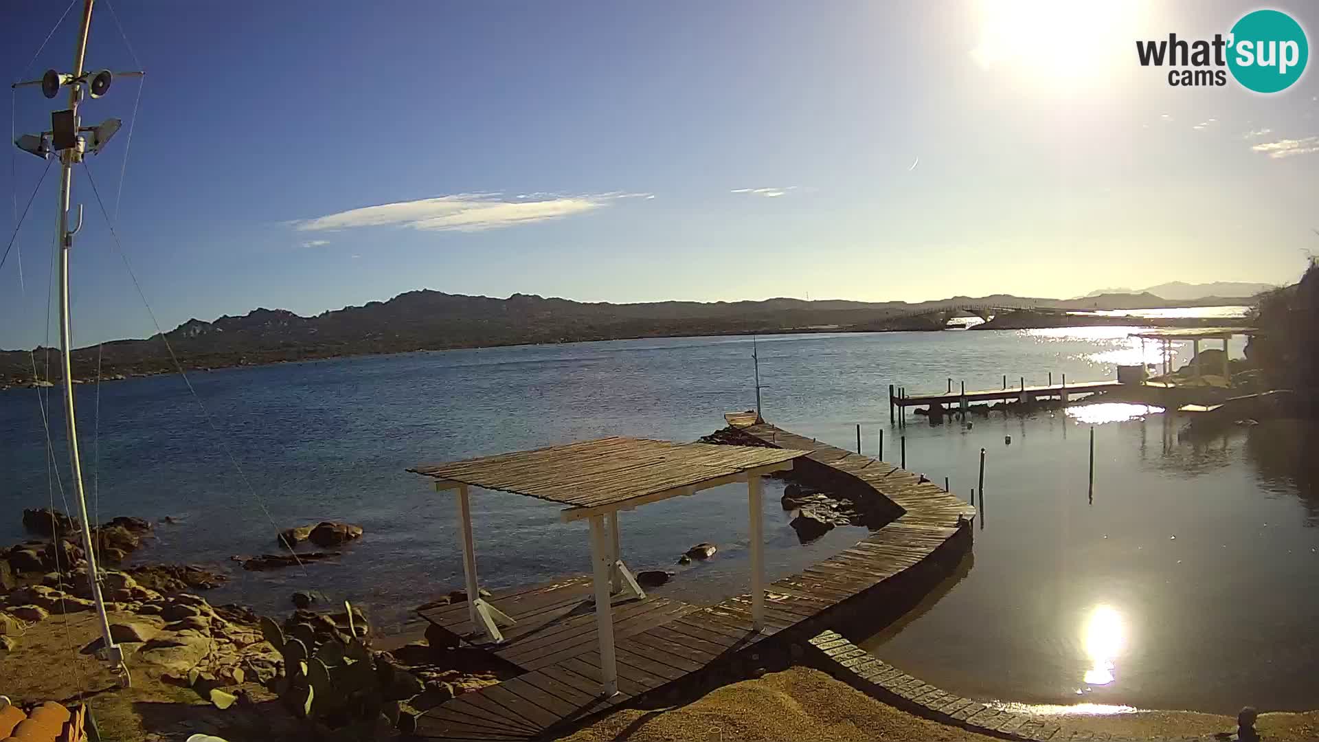 Webcam en vivo Ponte Caprera – La Maddalena – Cerdeña – Italia