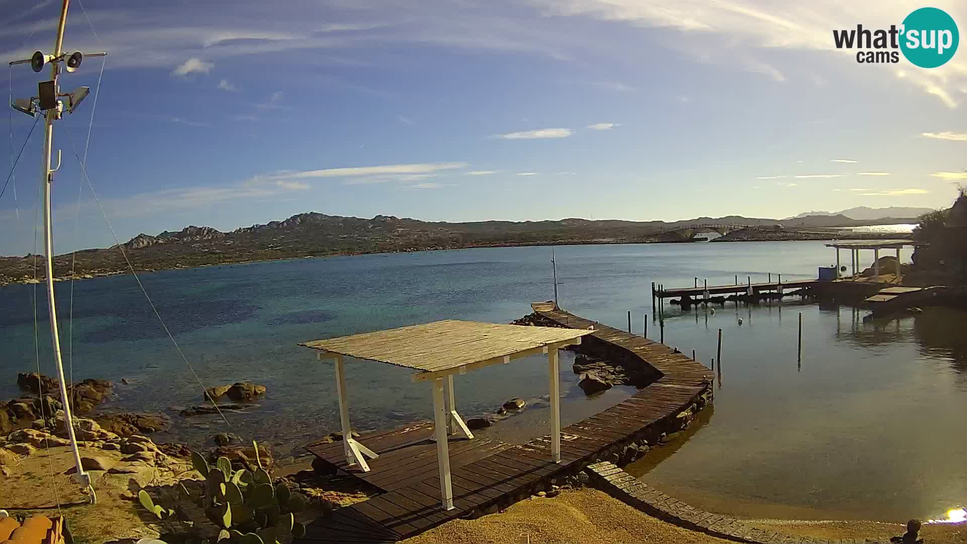 Webcam en vivo Ponte Caprera – La Maddalena – Cerdeña – Italia