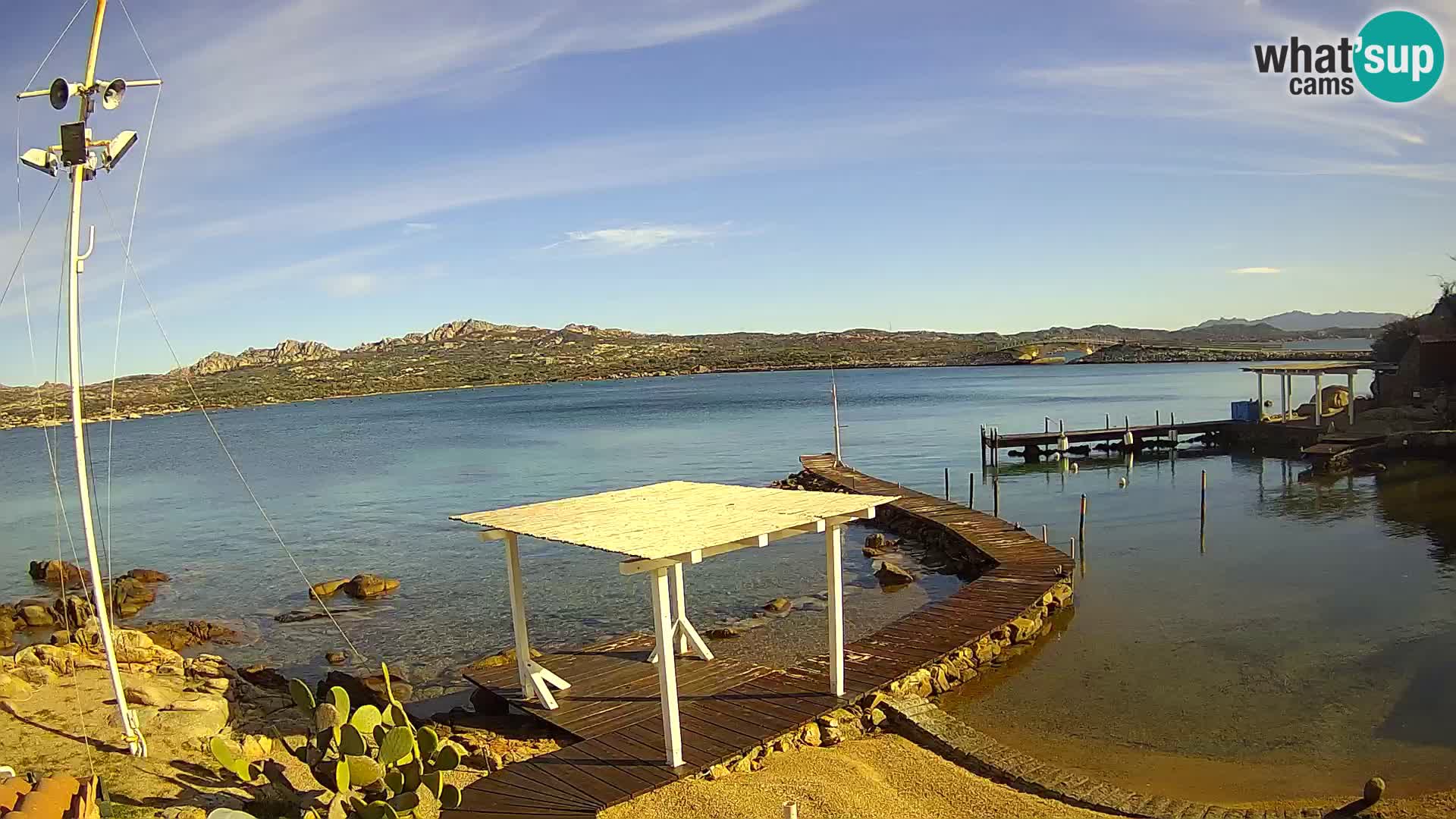 Webcam en vivo Ponte Caprera – La Maddalena – Cerdeña – Italia