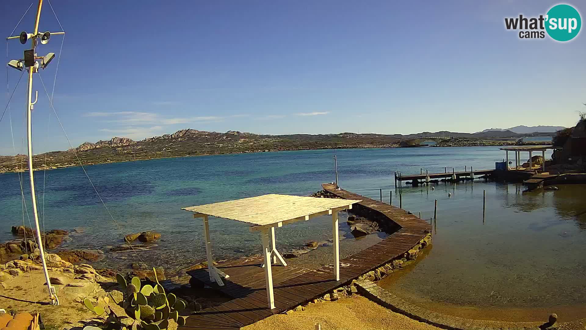 Webcam en direct Ponte Caprera – La Maddalena – Sardaigne – Italie