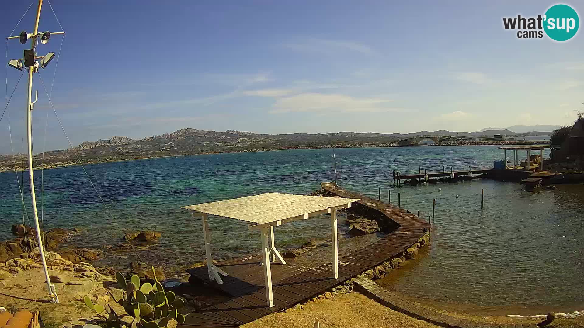 Webcam en vivo Ponte Caprera – La Maddalena – Cerdeña – Italia