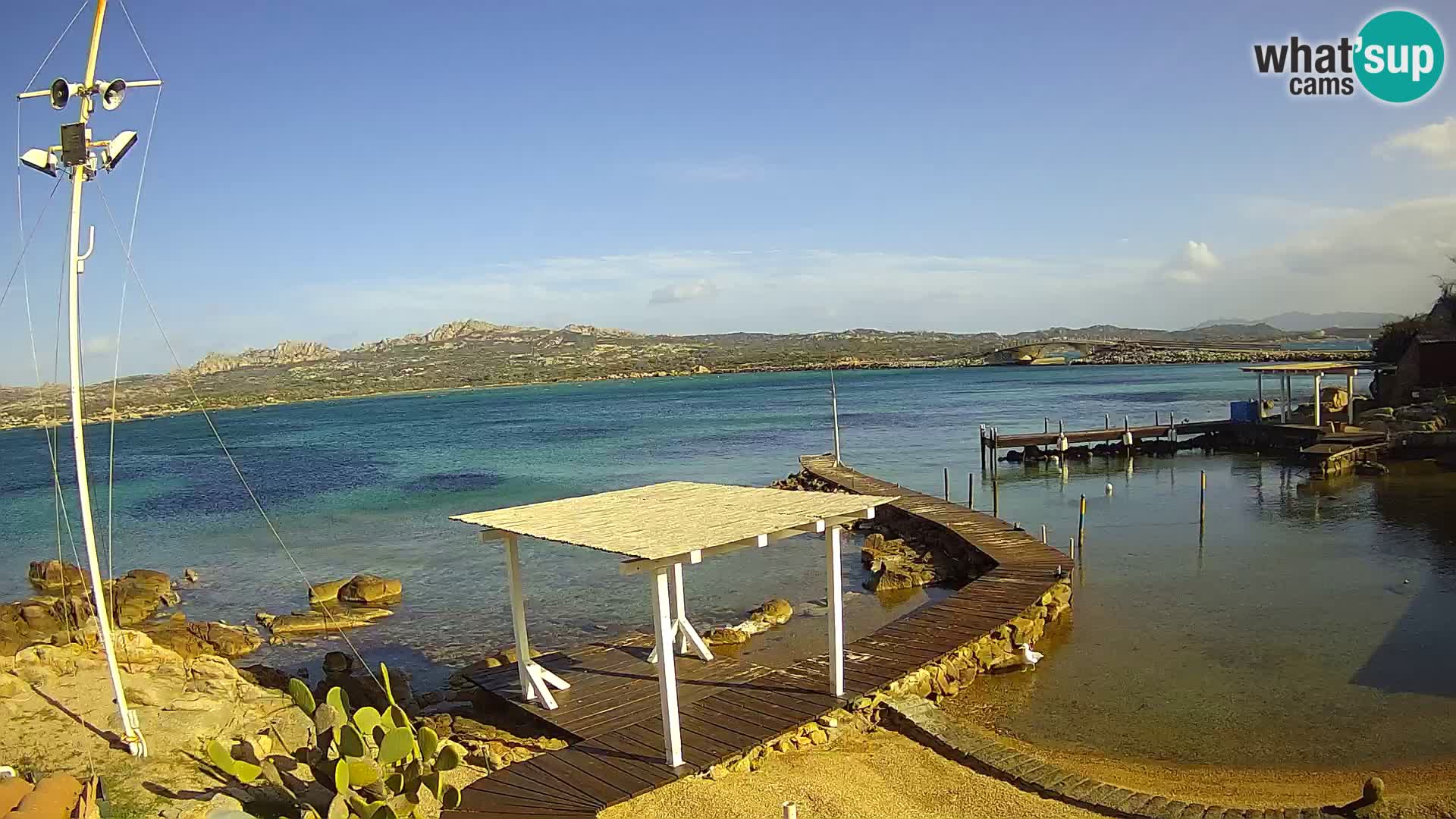 Webcam en vivo Ponte Caprera – La Maddalena – Cerdeña – Italia