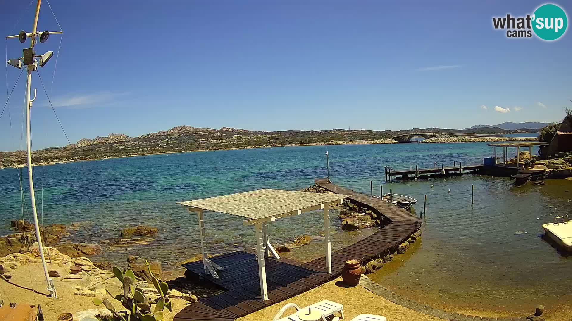 Live webcam Ponte Caprera – La Maddalena – Sardinia – Italy