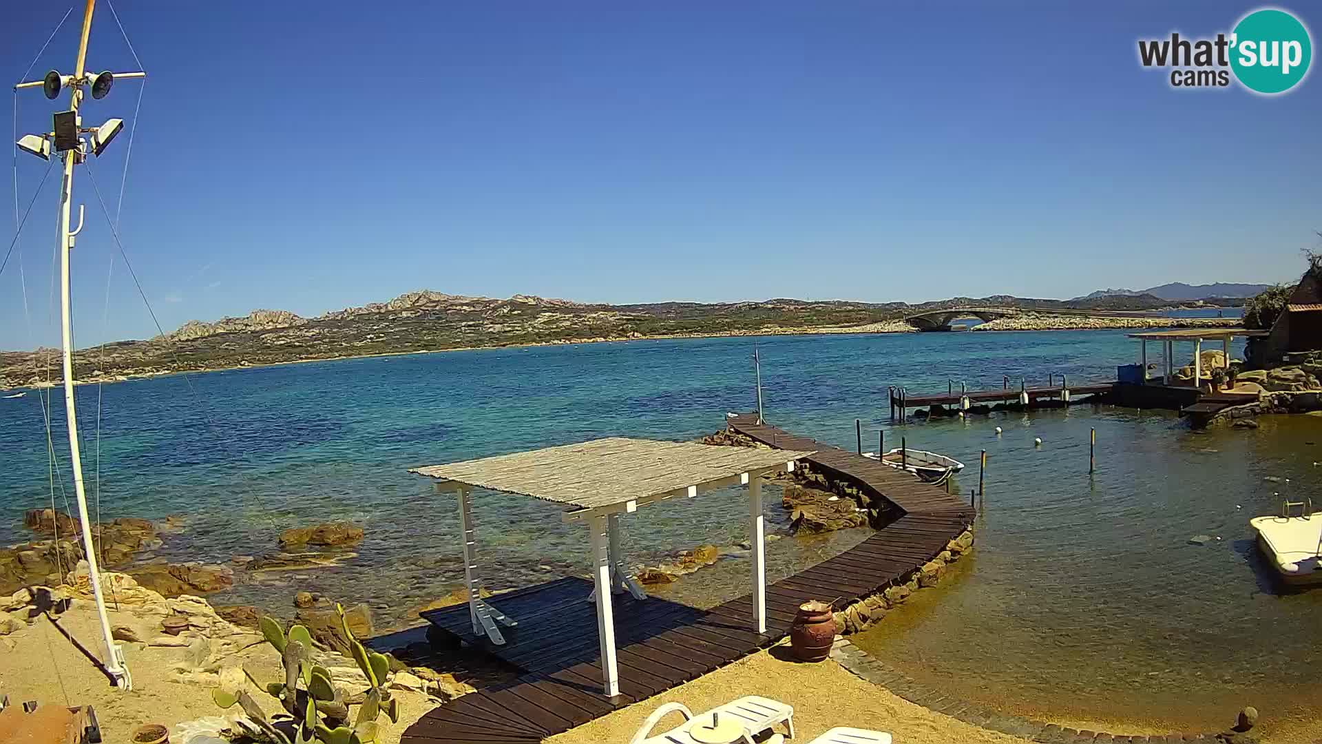 Live webcam Ponte Caprera – La Maddalena – Sardinia – Italy