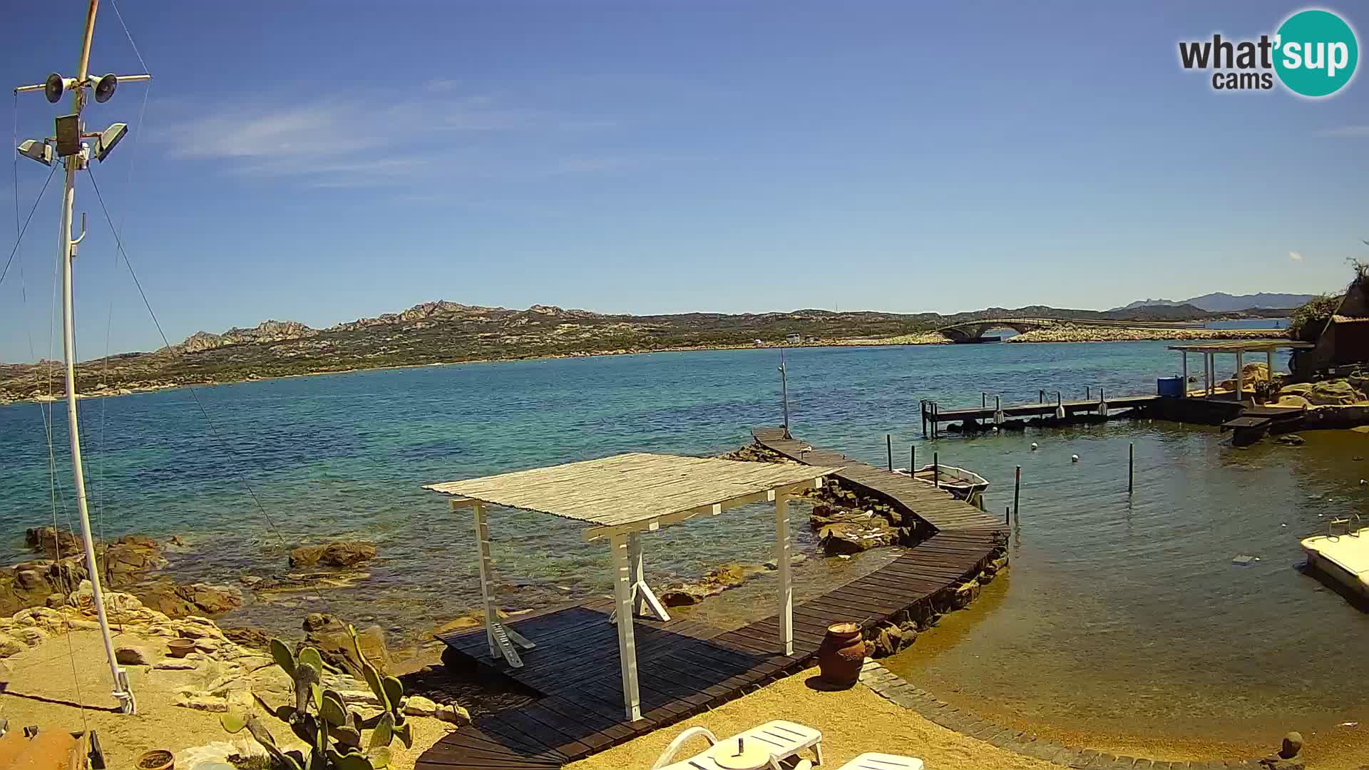 Web kamera uživo Ponte Caprera – La Maddalena – Sardinija – Italija