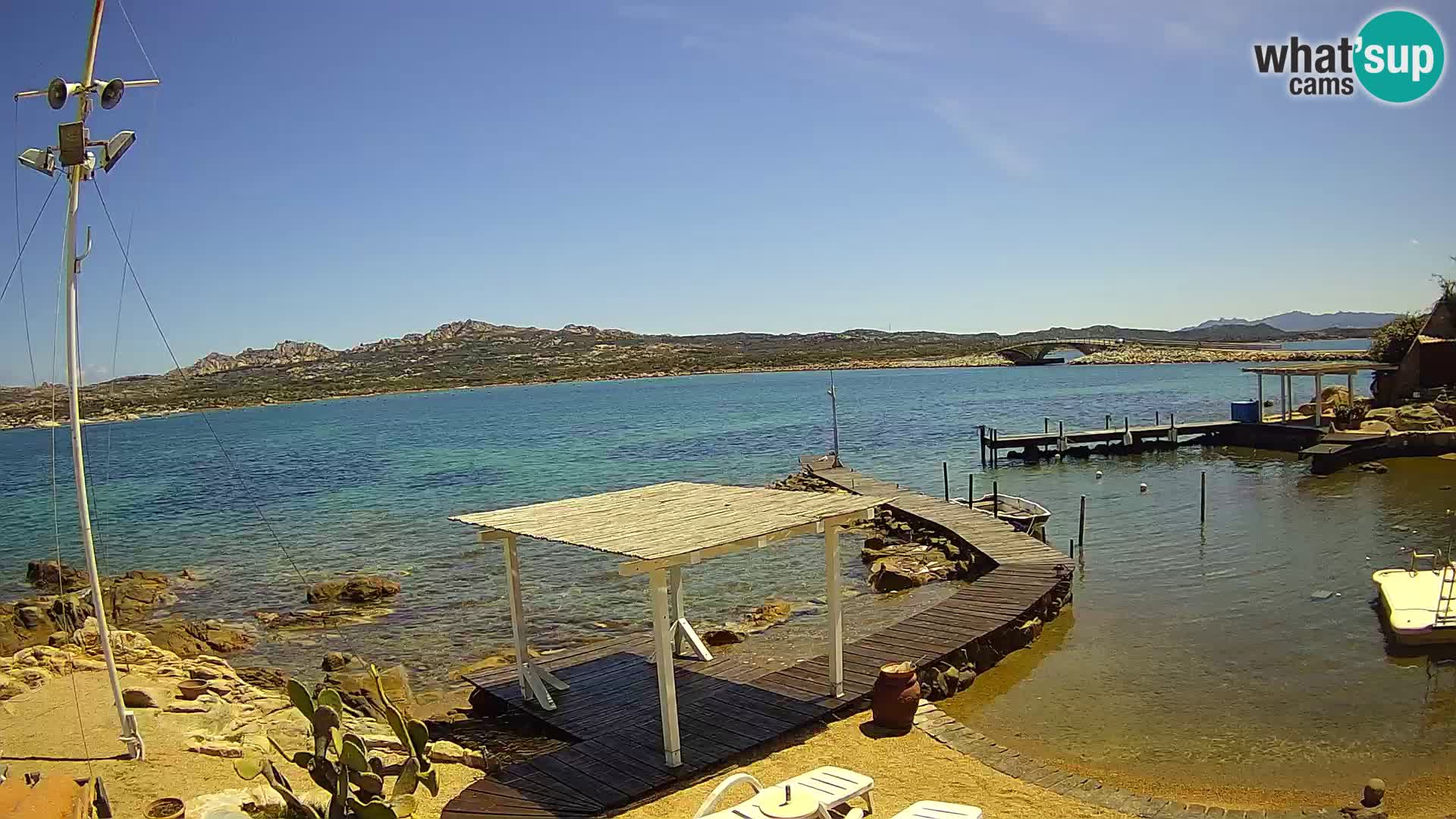 Webcam en direct Ponte Caprera – La Maddalena – Sardaigne – Italie