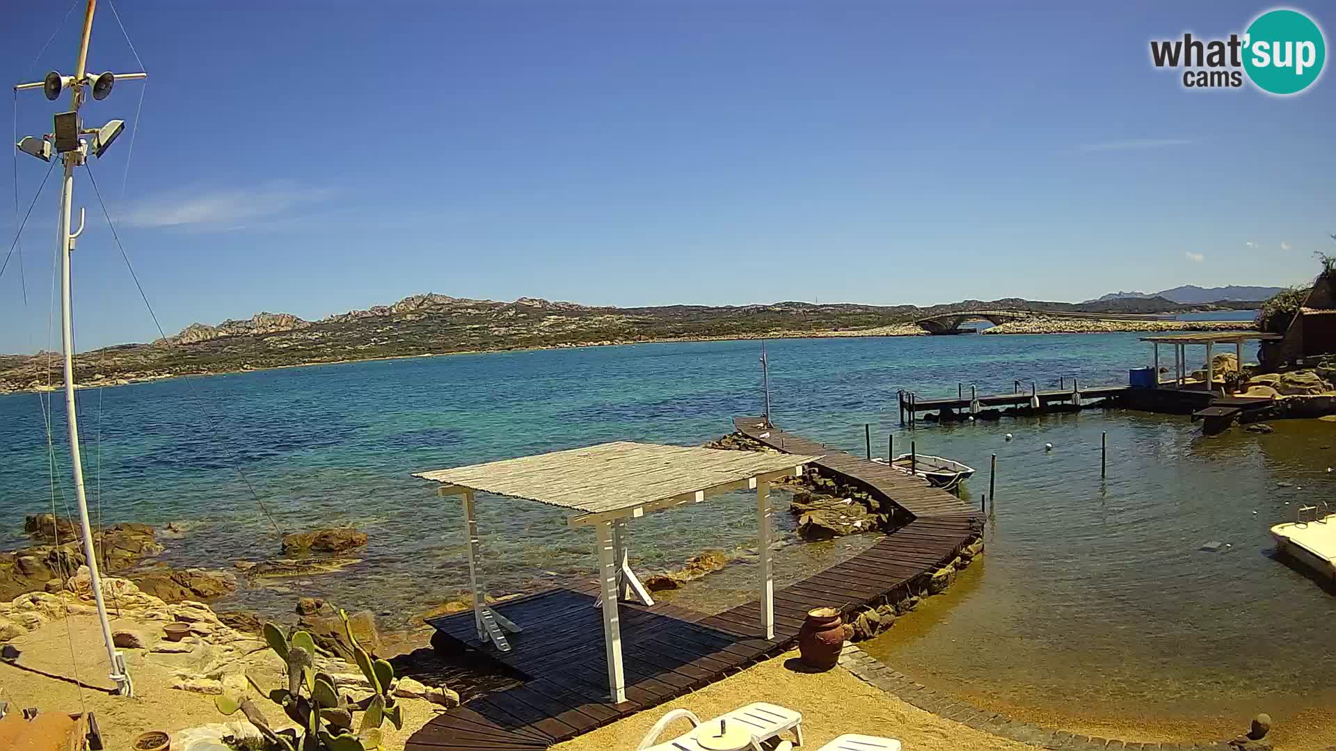 Live webcam Ponte Caprera – La Maddalena – Sardinia – Italy