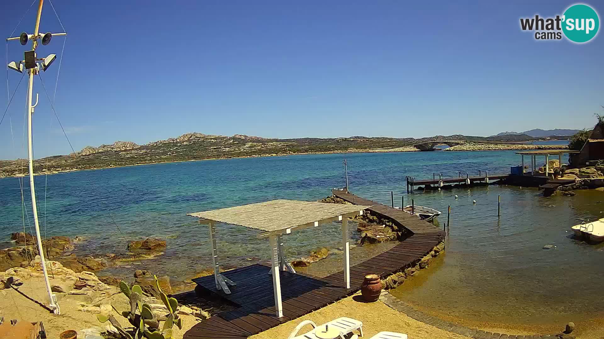 Live webcam Ponte Caprera – La Maddalena – Sardinia – Italy